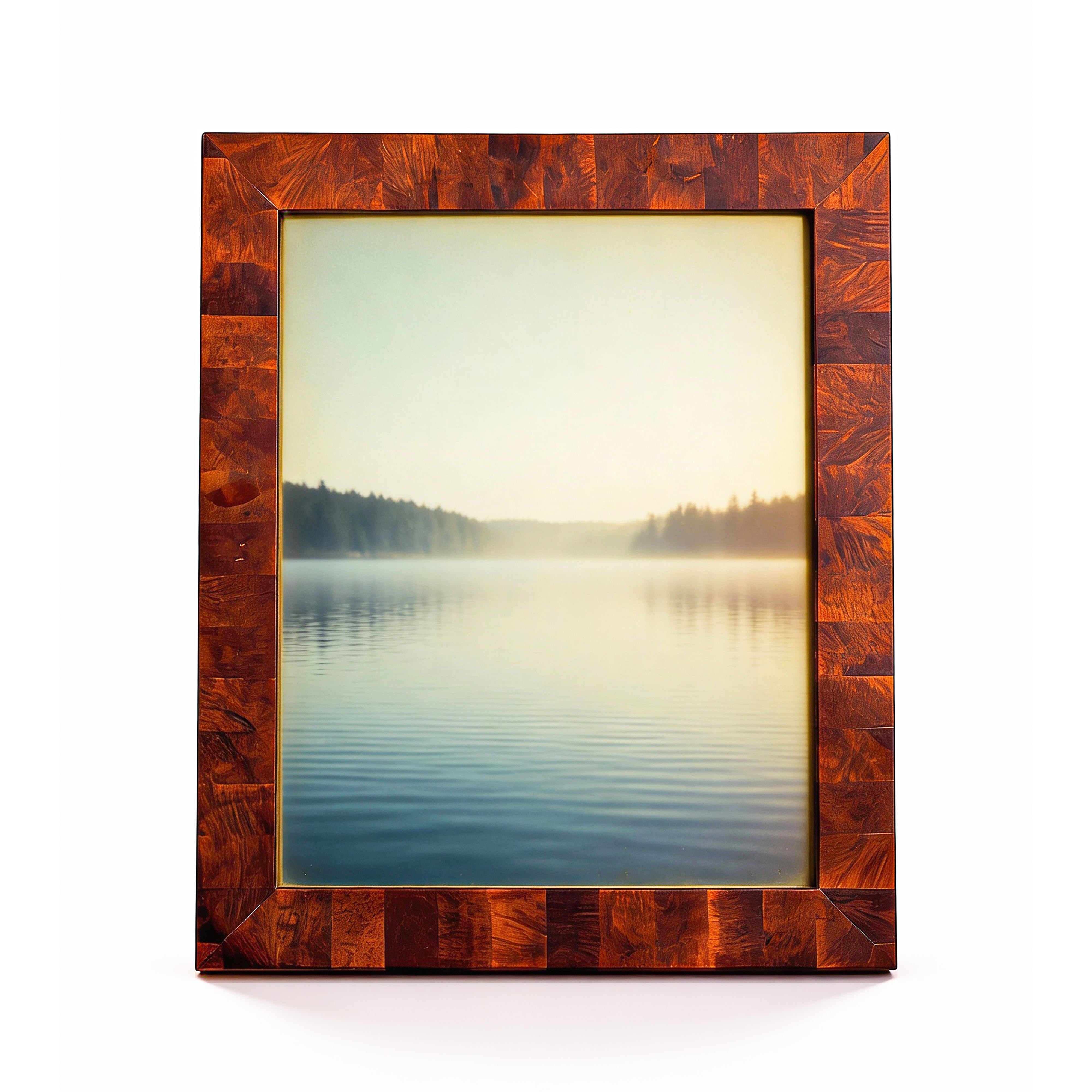 Idée Art Exclusive. Brown Picture Frame with Arabesque Design. Large Size