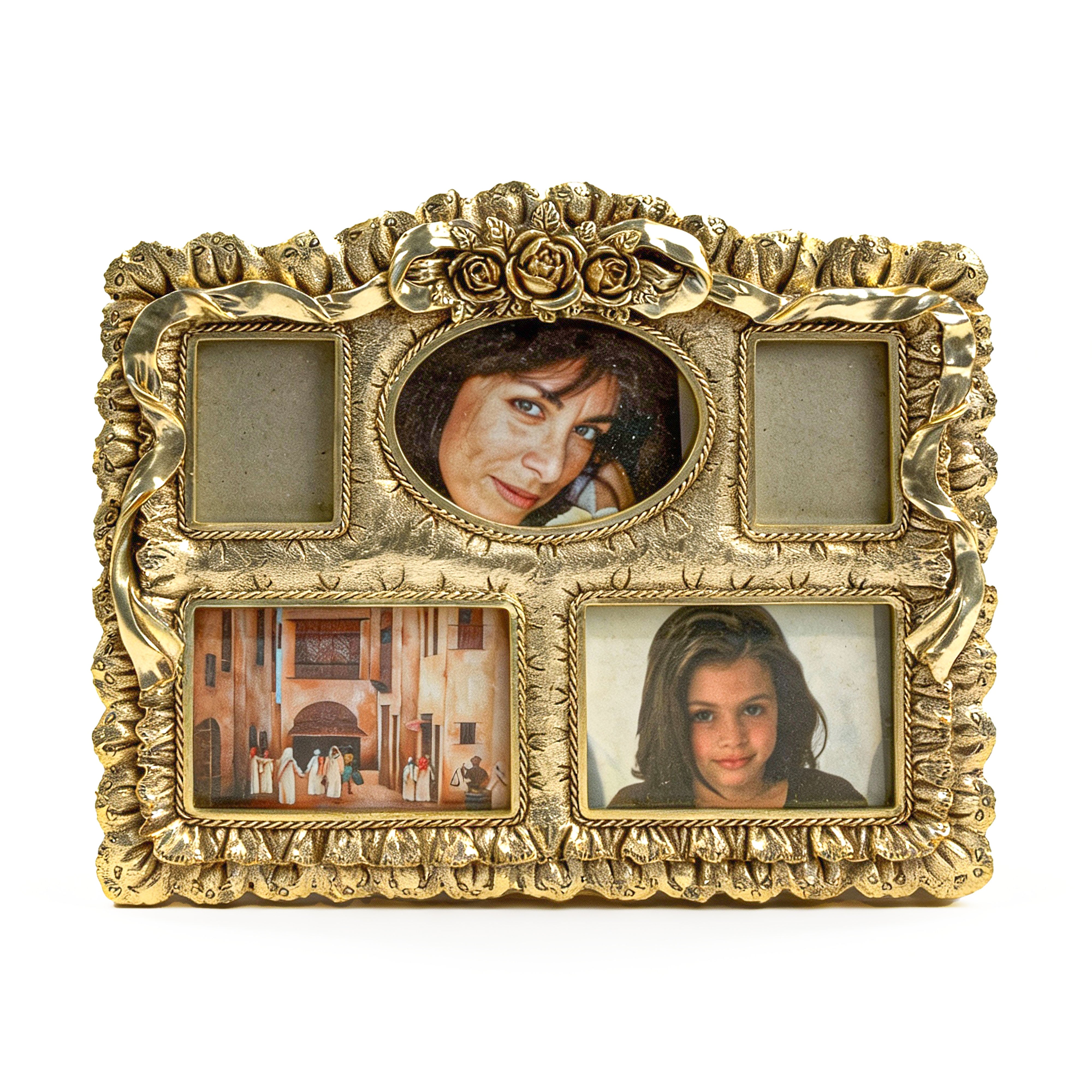 Idée Art Exclusive. Gold Picture Frame Holds 6 Pictures. Large Size