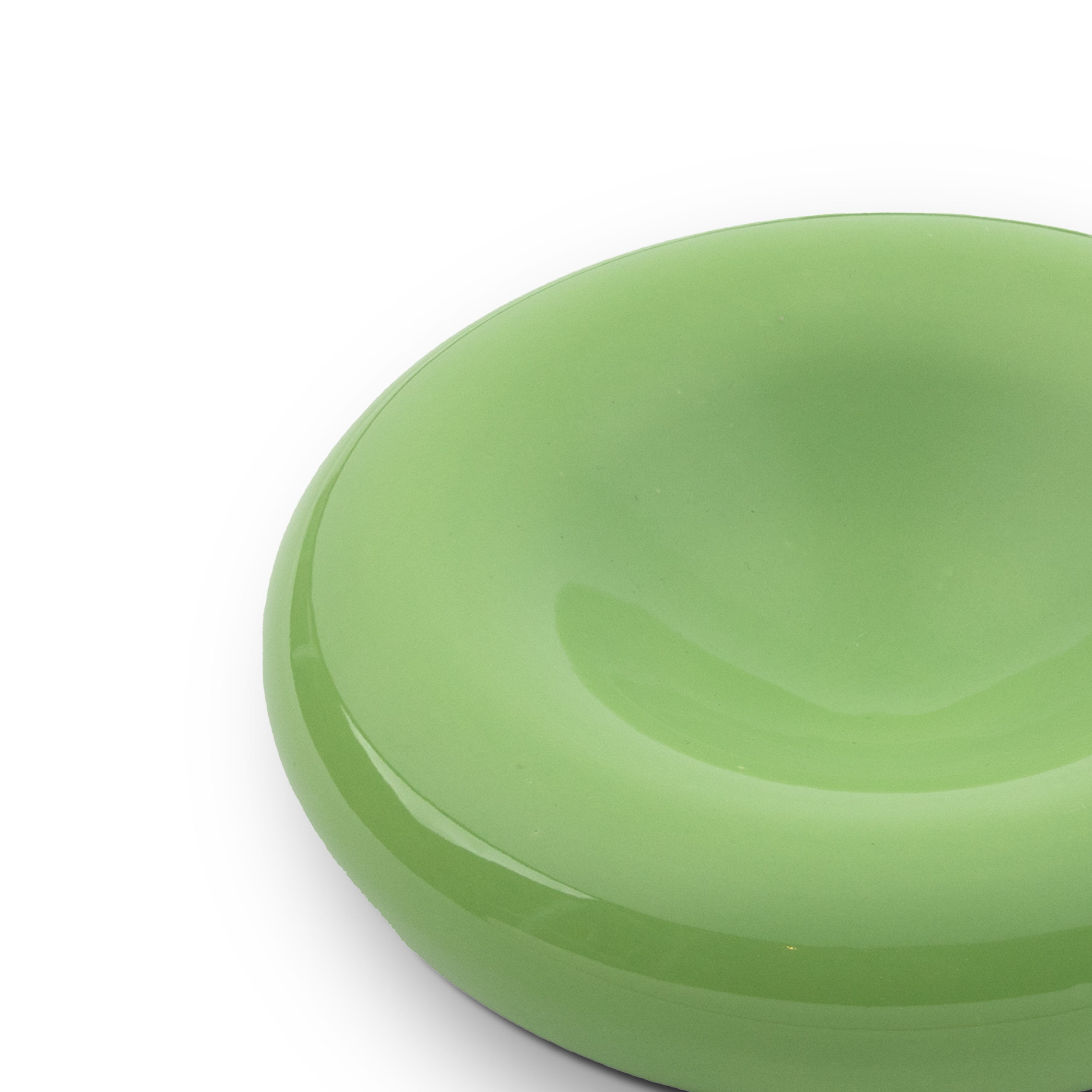 Idée Art Exclusive. Green Porcelain Ashtray. Medium Size