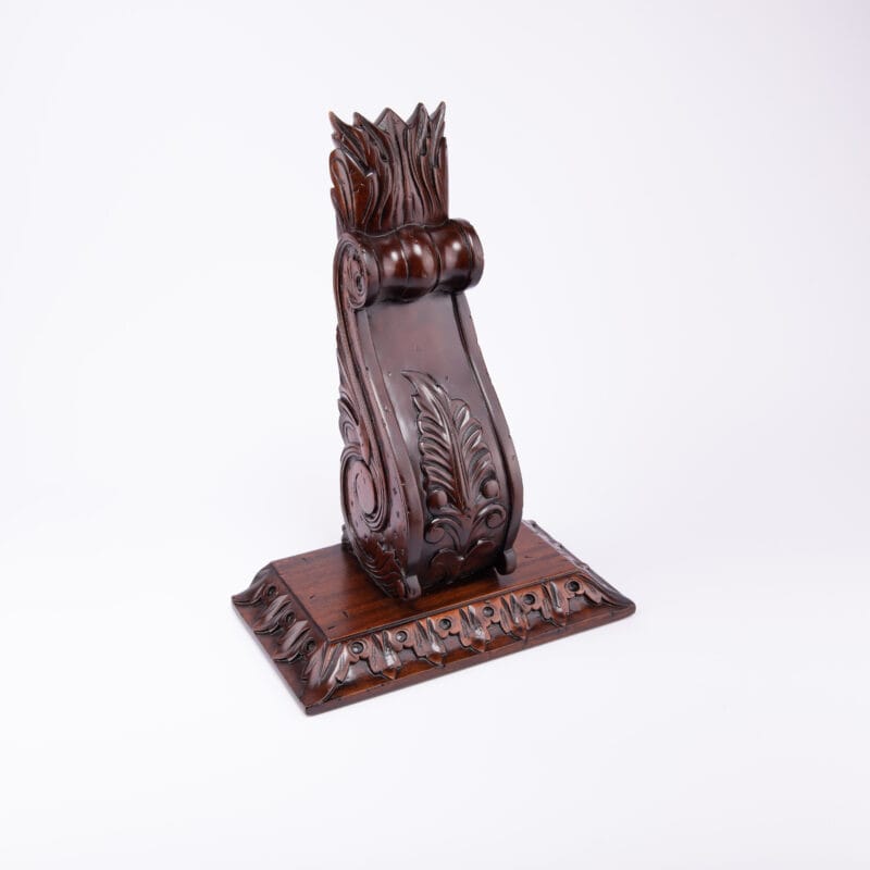 Idée Art Exclusive. Wooden Floating Shelf in Roman Vintage Design. Large Size