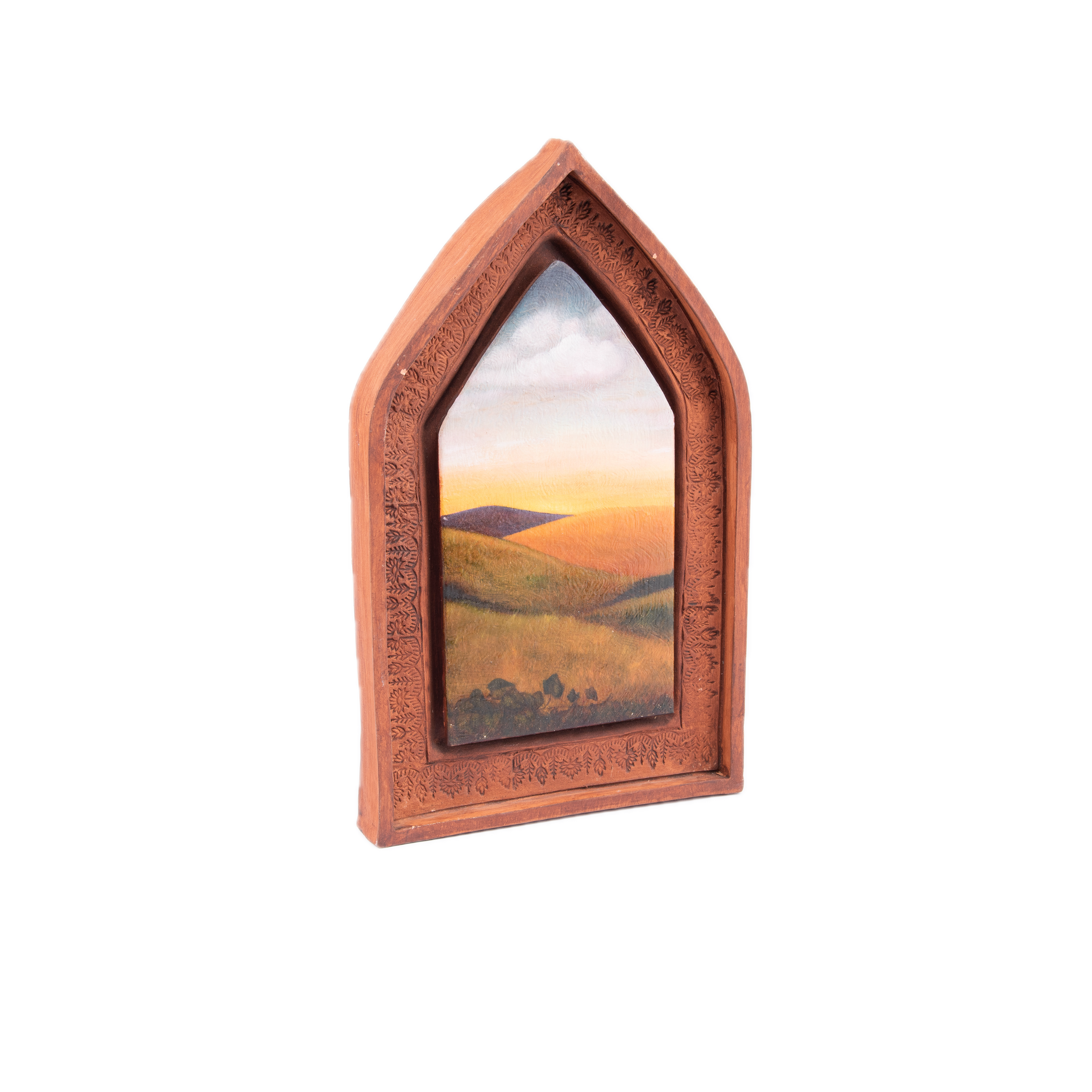 Idée Art Exclusive. Ceramic Arch-shaped Tableau. Large Size