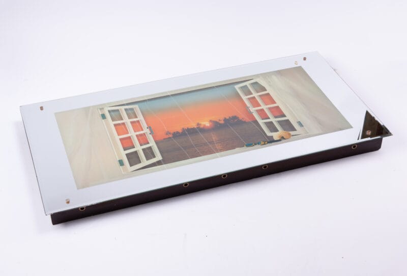 Idée Art Exclusive. Tropical Sunset Illuminated Tableau. Large size