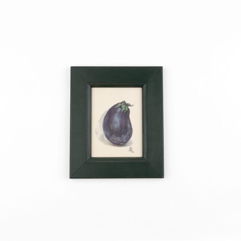Idée Art Exclusive. Tableau with Eggplant Illustration. Medium Size