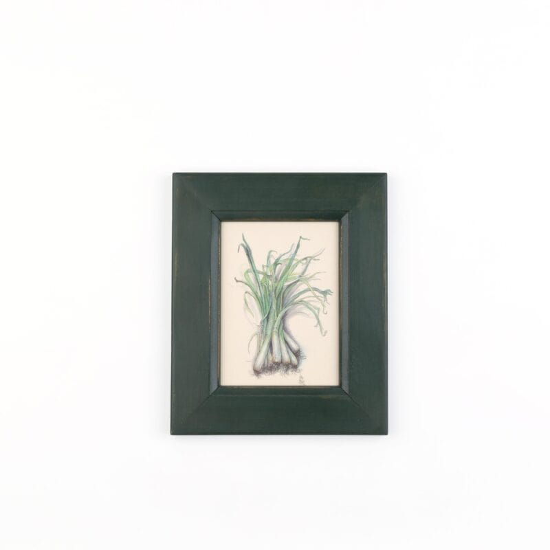 Idée Art Exclusive. Tableau with Green Onions Illustration. Medium Size