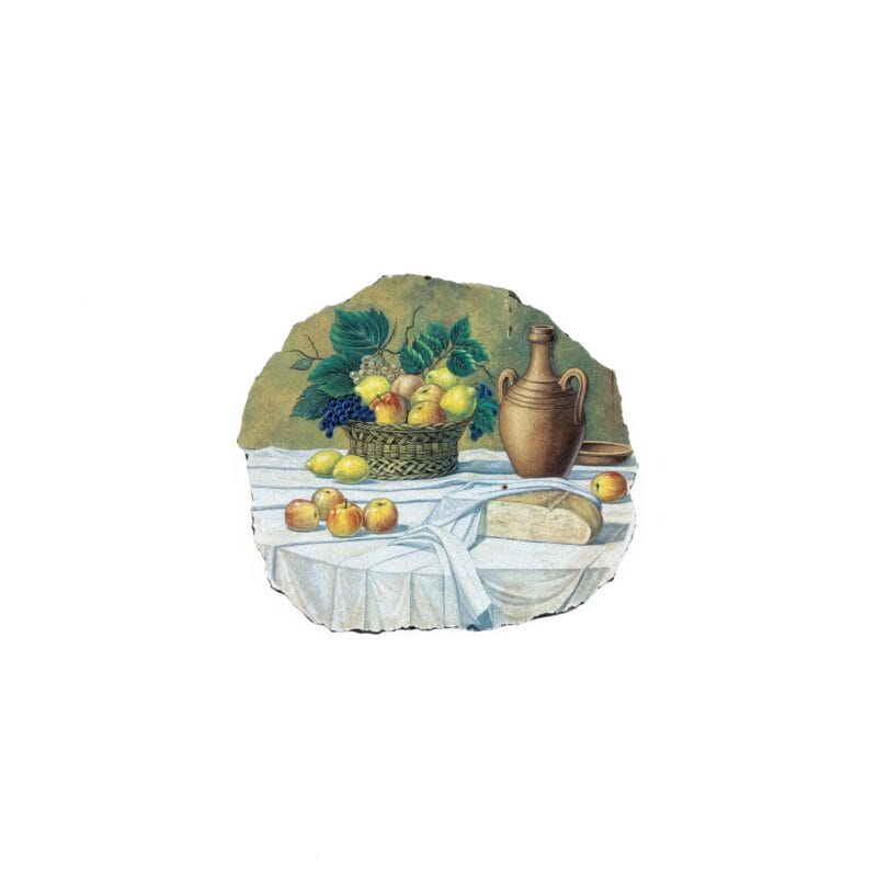 Idée Art Exclusive. Stone Tableau with Still Life Illustration. Medium Size