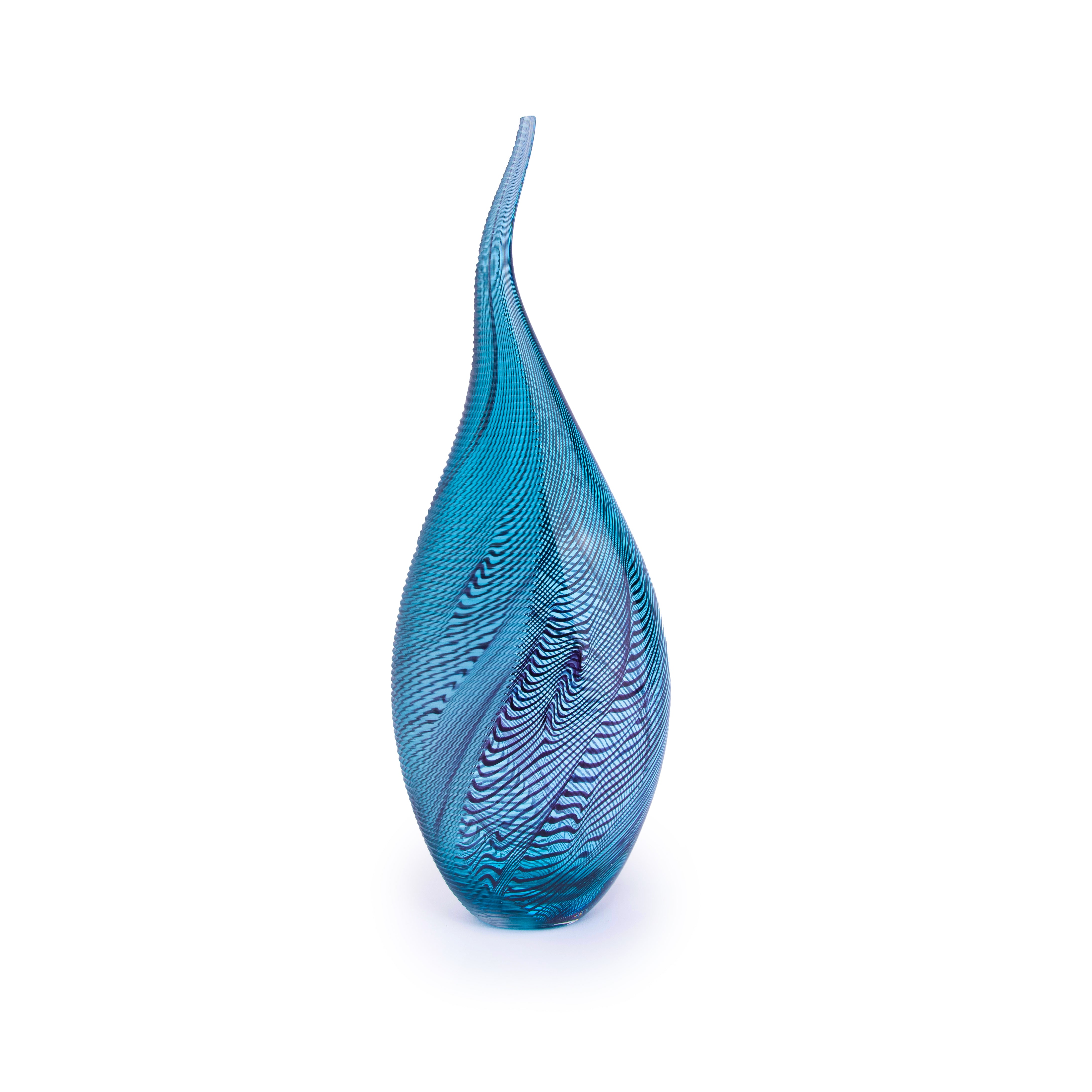 Idée Art Exclusive. Illusion Blown Glass Vase. Large Size