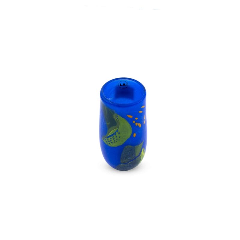 Idée Art Exclusive. Blue Glass Vase. Medium Size