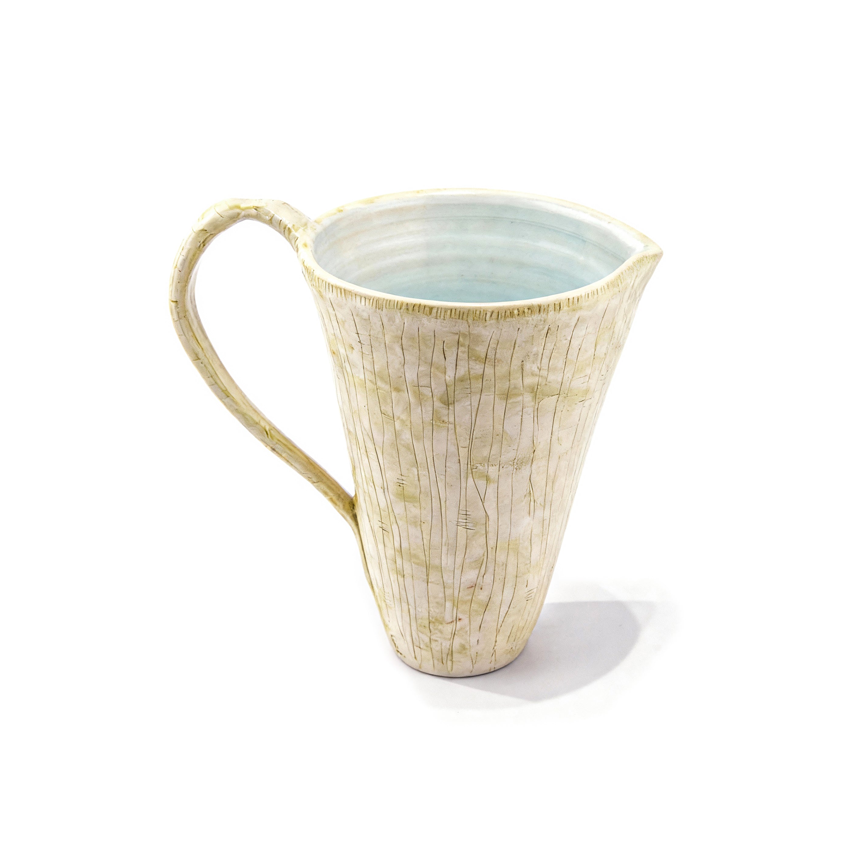Idée Art Exclusive. Beige Porcelain Jug. Large Size