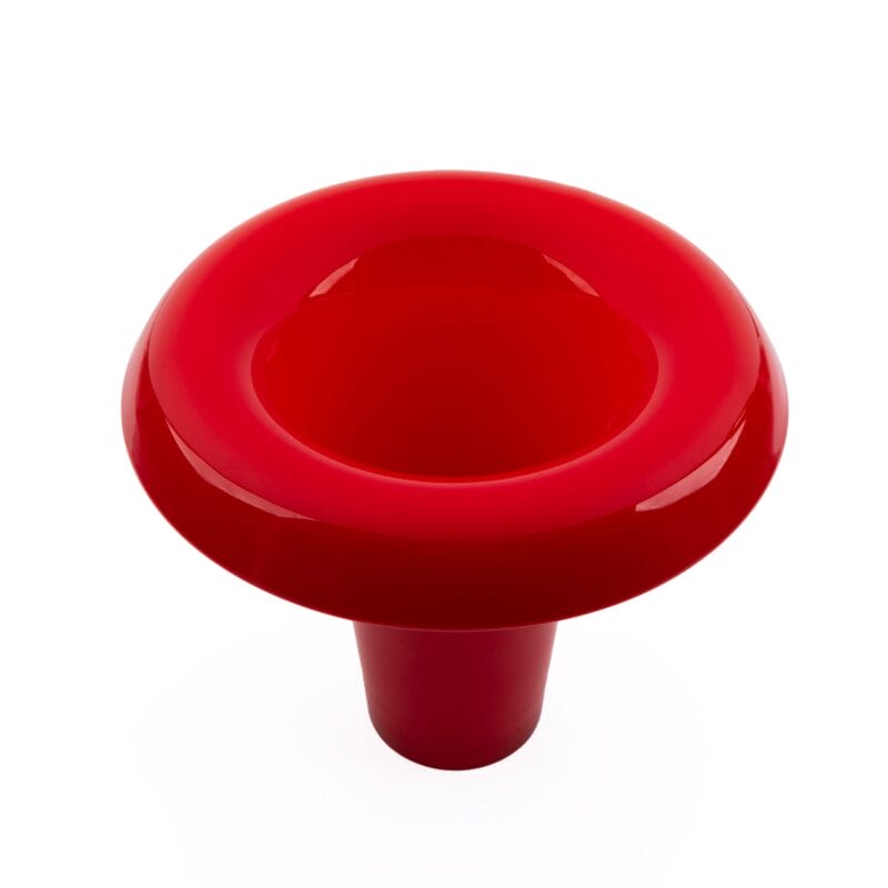 Idée Art Exclusive. Red Glass Vase. Large Size