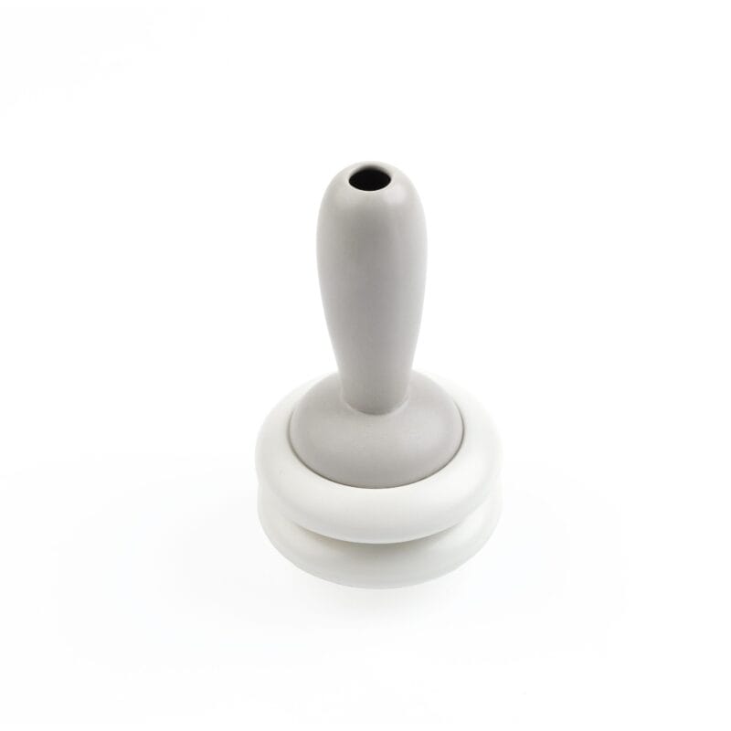 Idée Art Exclusive. Set of Grey Porcelain 2 Ashtrays with Lid. Medium Size