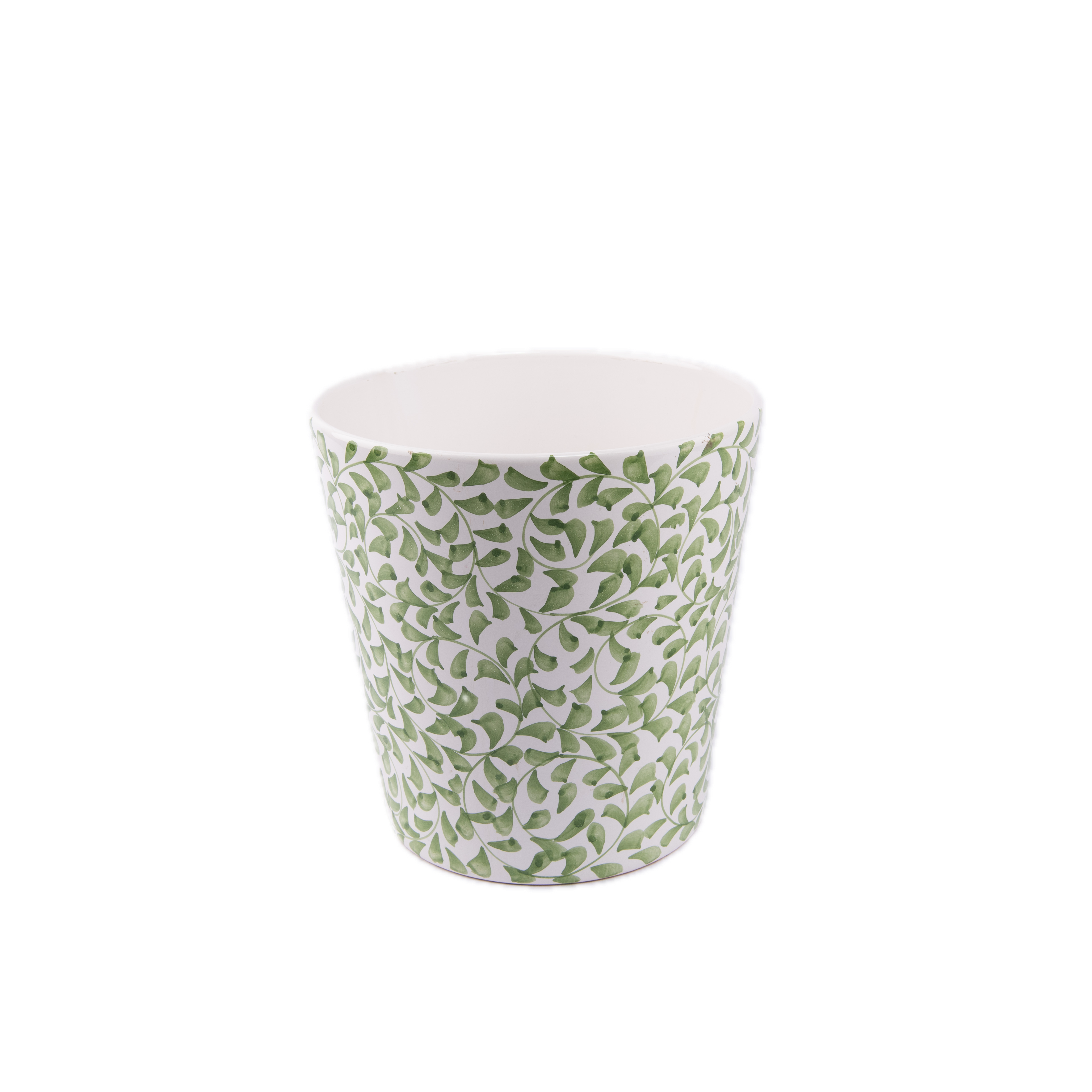 Idée Art Exclusive. Hand painted Porcelain Vase Featuring Branches Illustration. Large Size