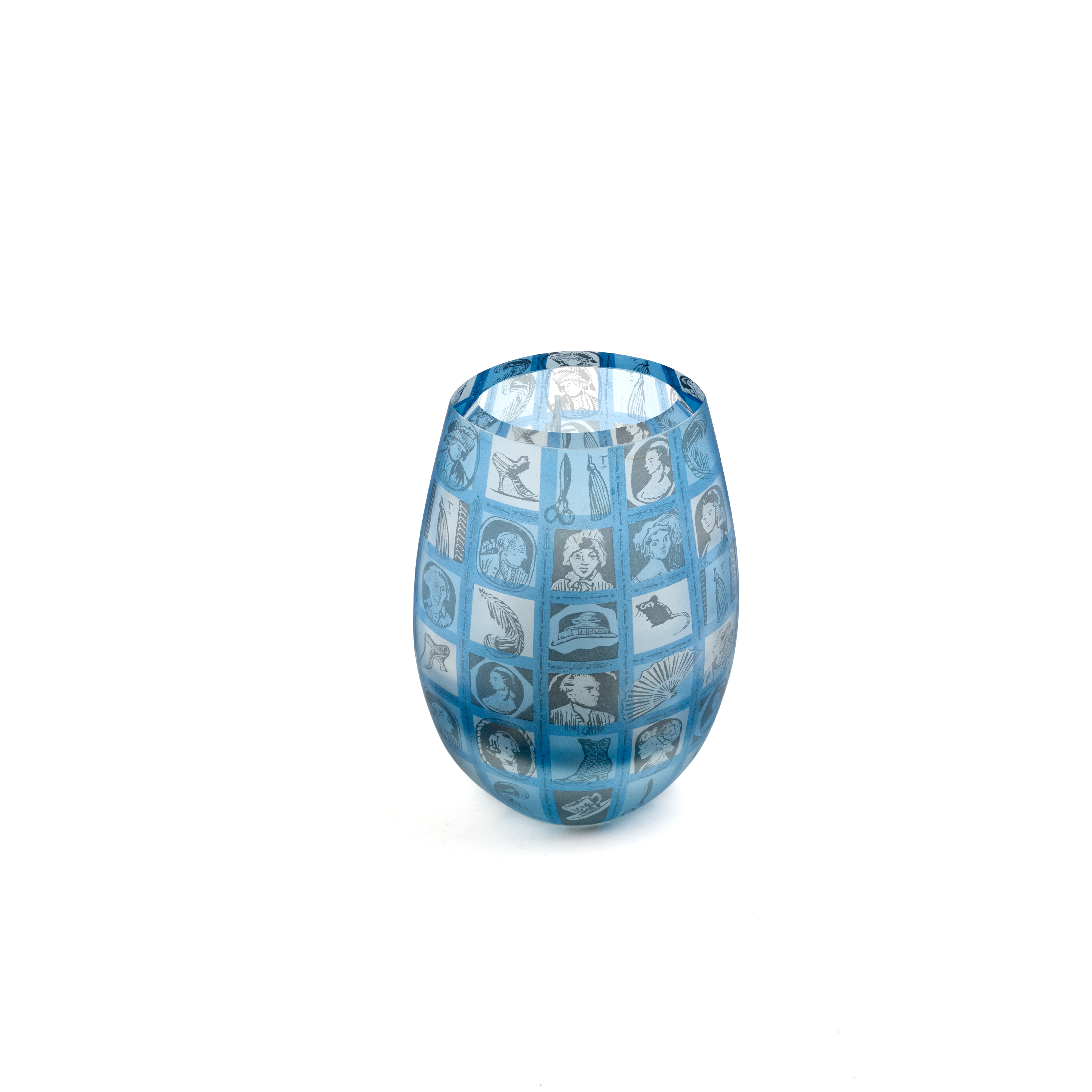 Idée Art Exclusive. Blue Crystal Vase.