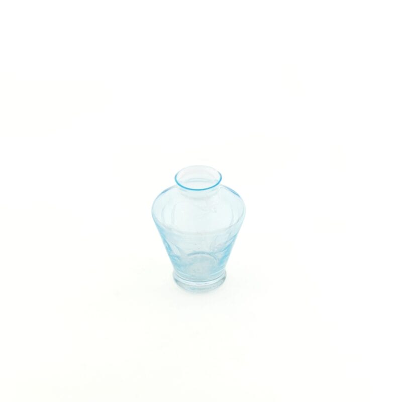 Idée Art Exclusive. Crystal Vase Engraved with Fish Detailing. Small Size