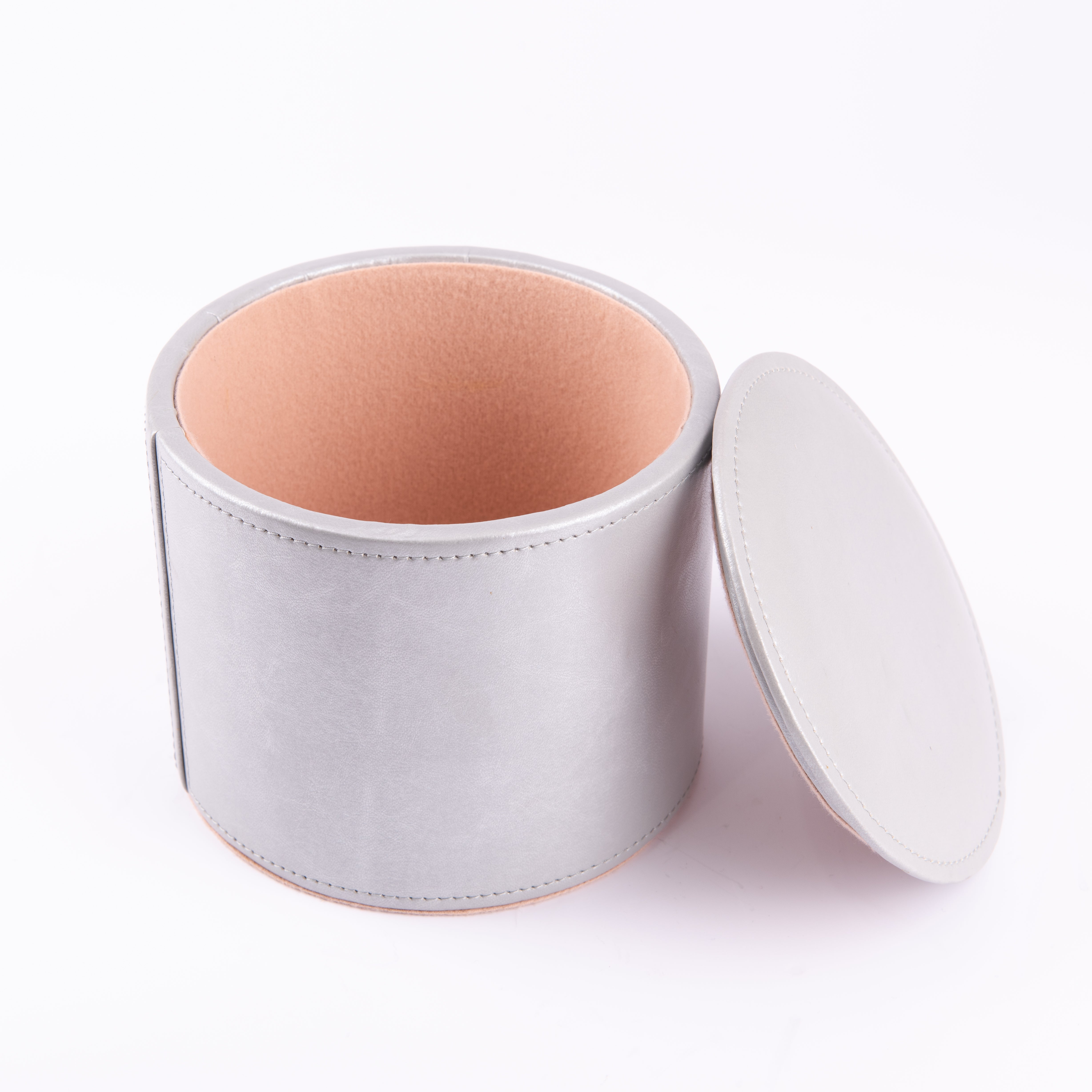 Mike + Ally. Leather Cotton Container