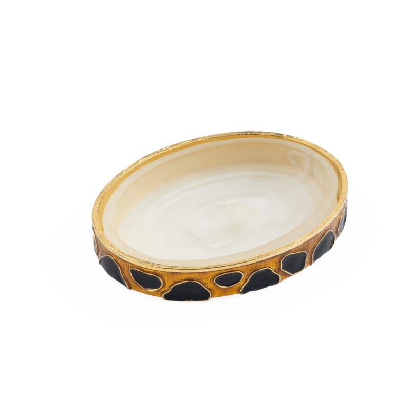 Mike + Ally. Gold Soap Dish. Small Size