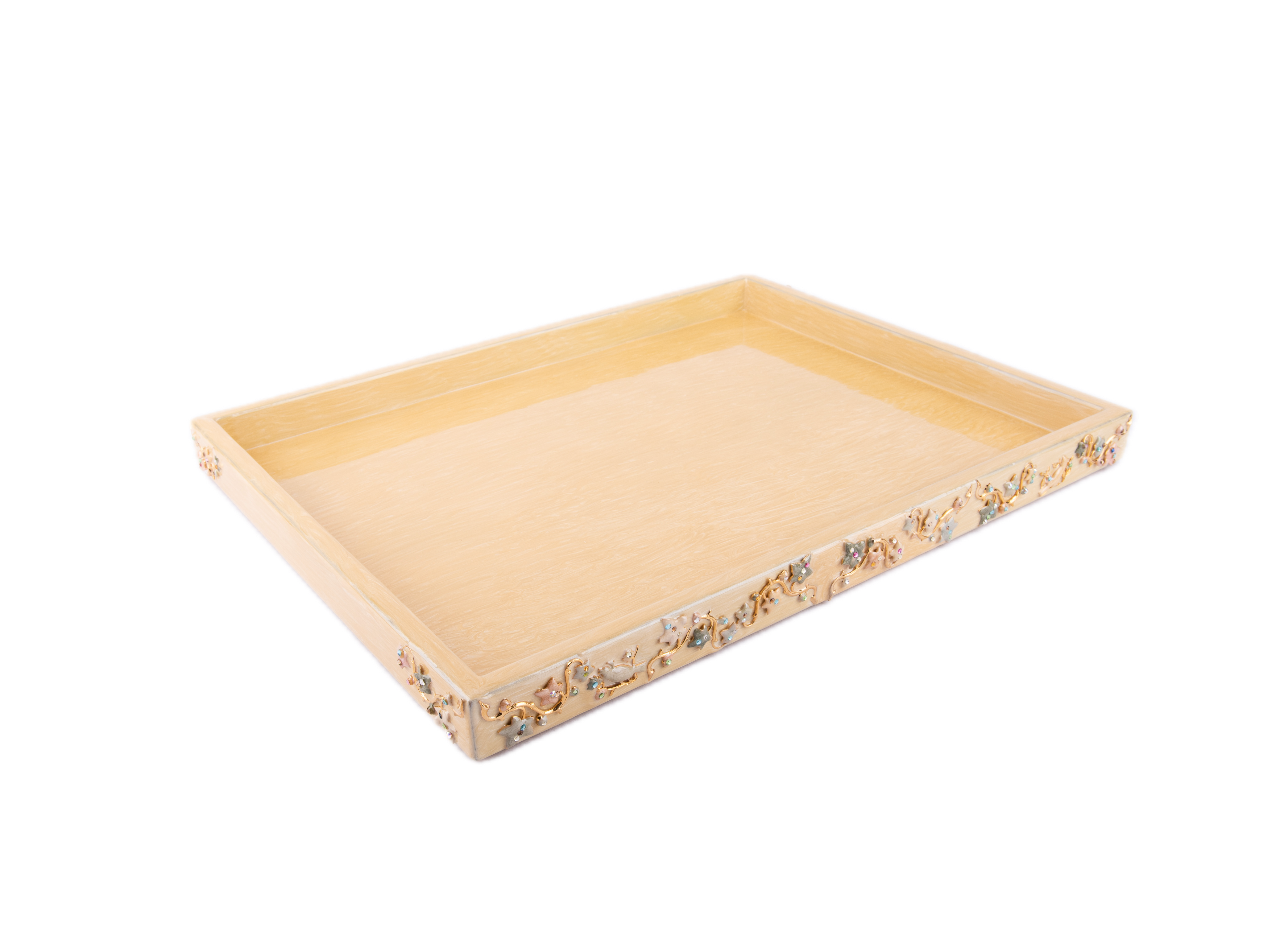 Mike + Ally. Eden Serving Tray Studded with Crystals