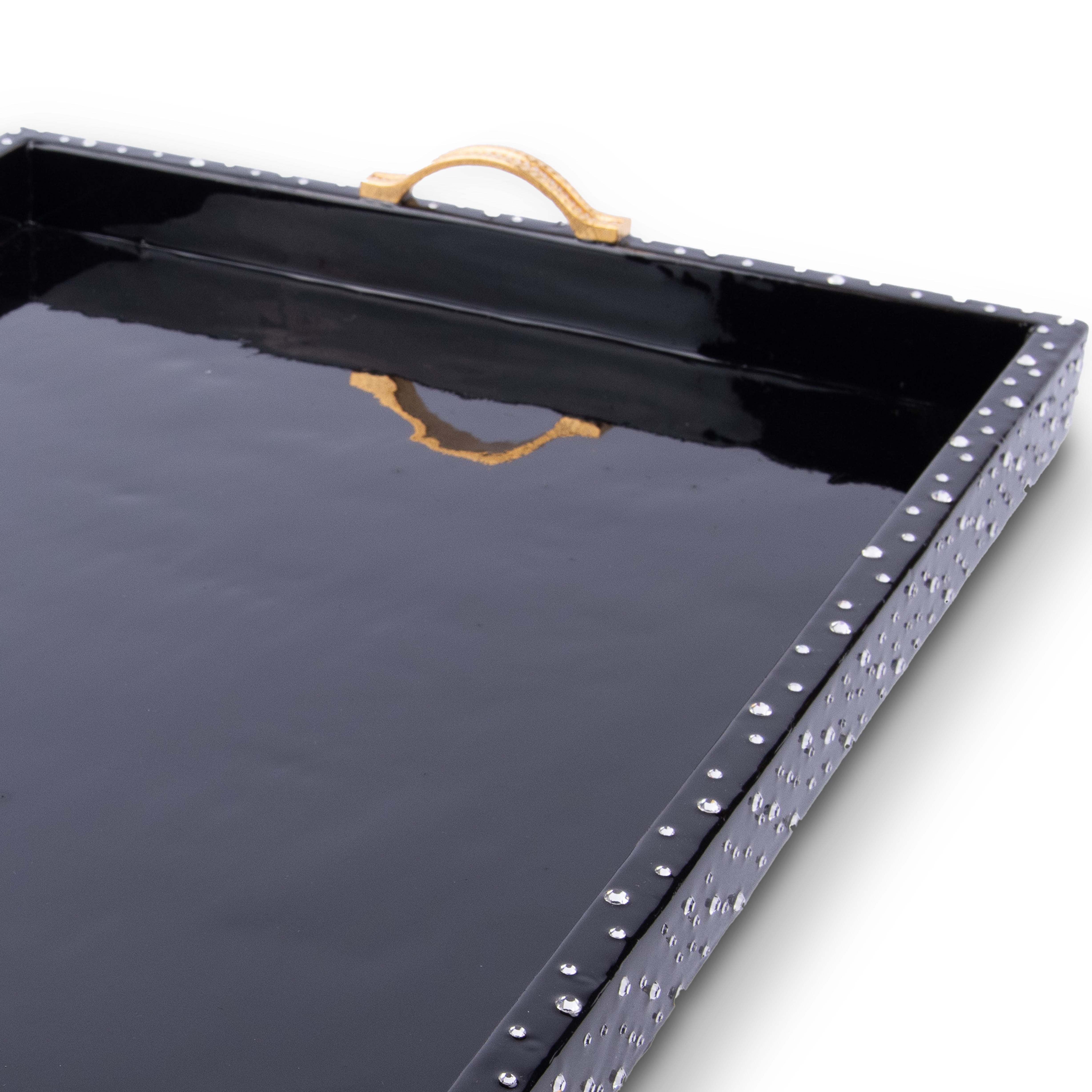 Mike + Ally. Stardust Serving Tray Studded with Austrian Crystals