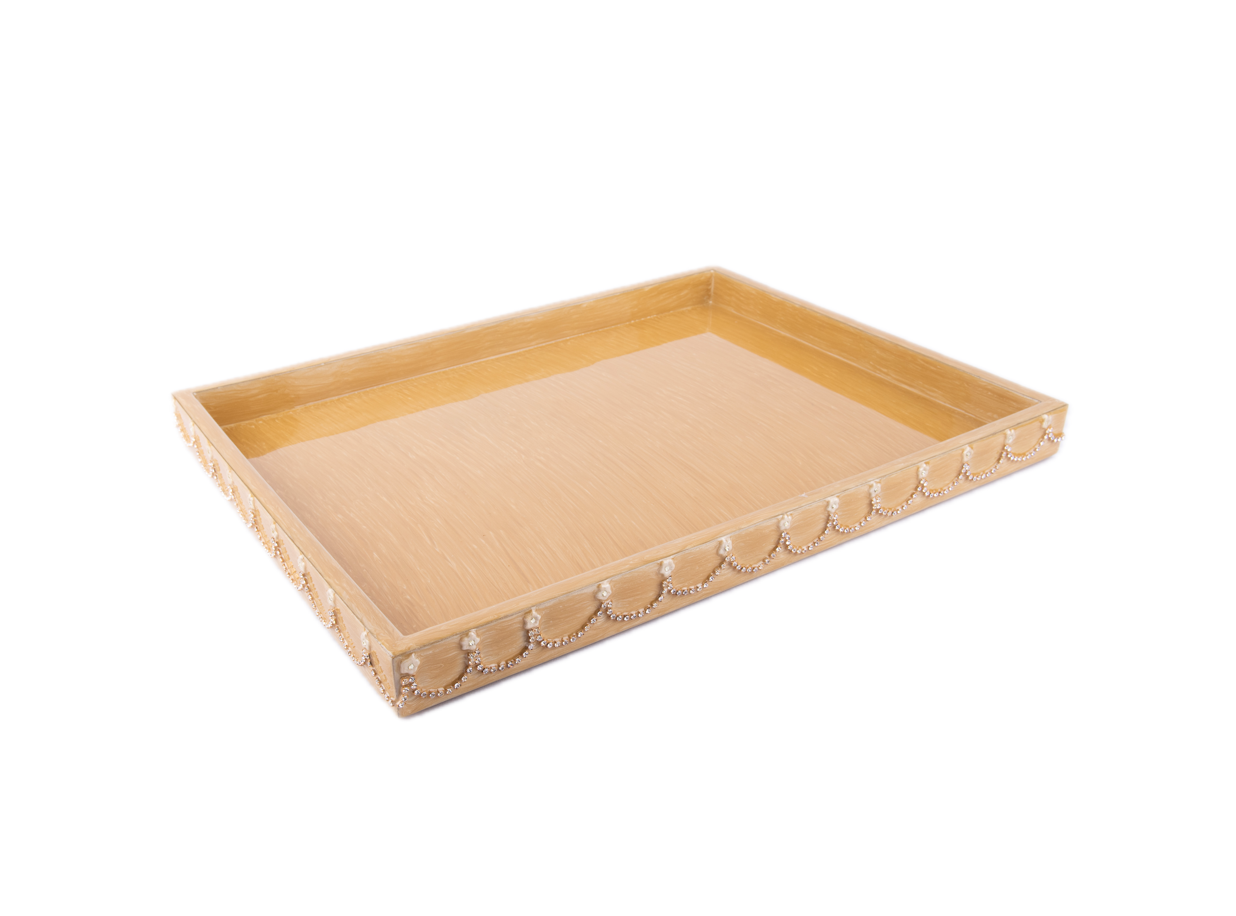 Mike + Ally. Serving Tray Studded with Crystals