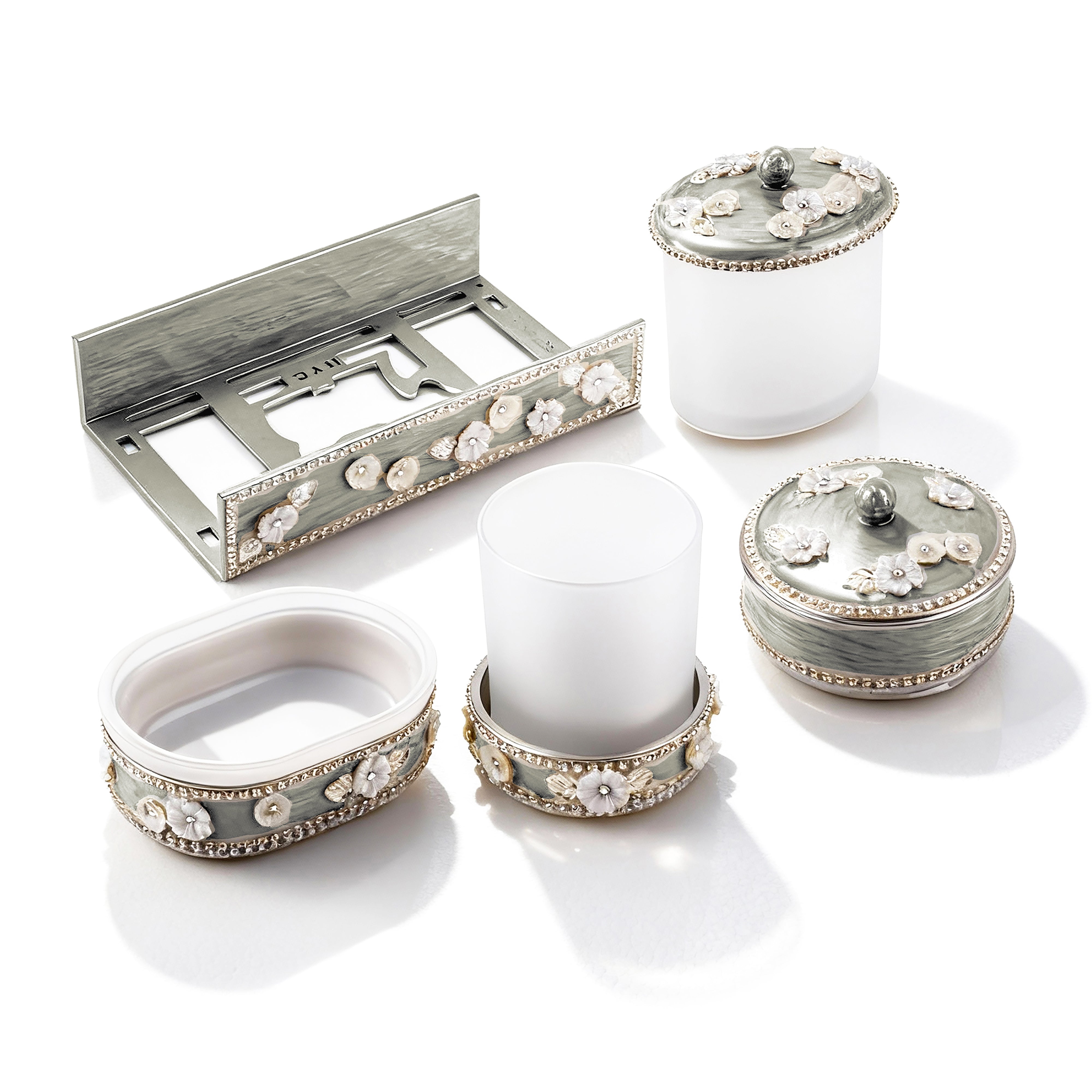 Mike + Ally. Chantilly Bathroom Accessories Set.