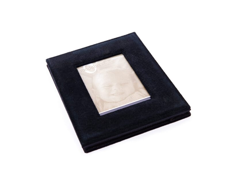 Modulus. Square Black Velvet Picture Frame. Small Size