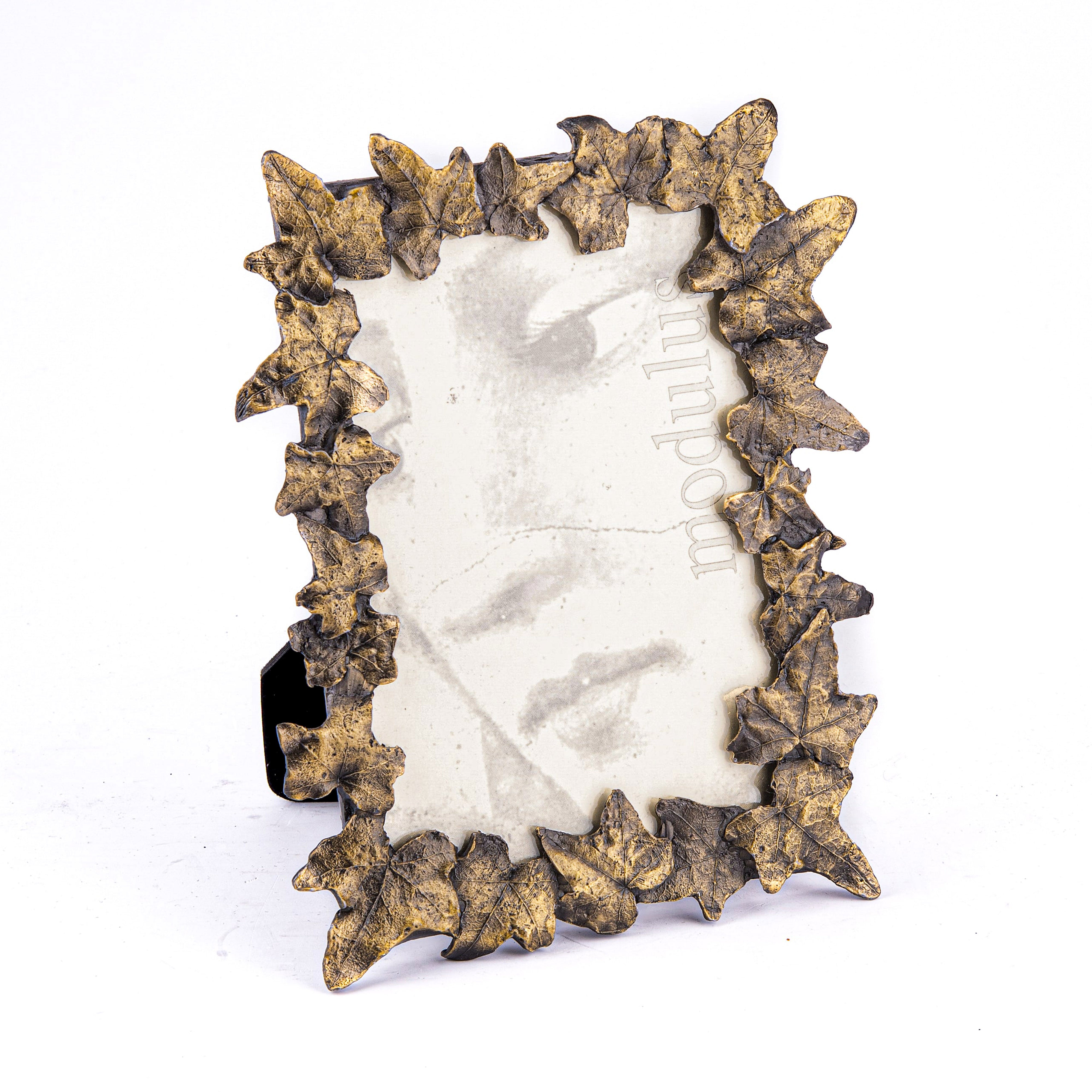 Modulus. Picture Frame Designed with Metal Leaves. Medium Size