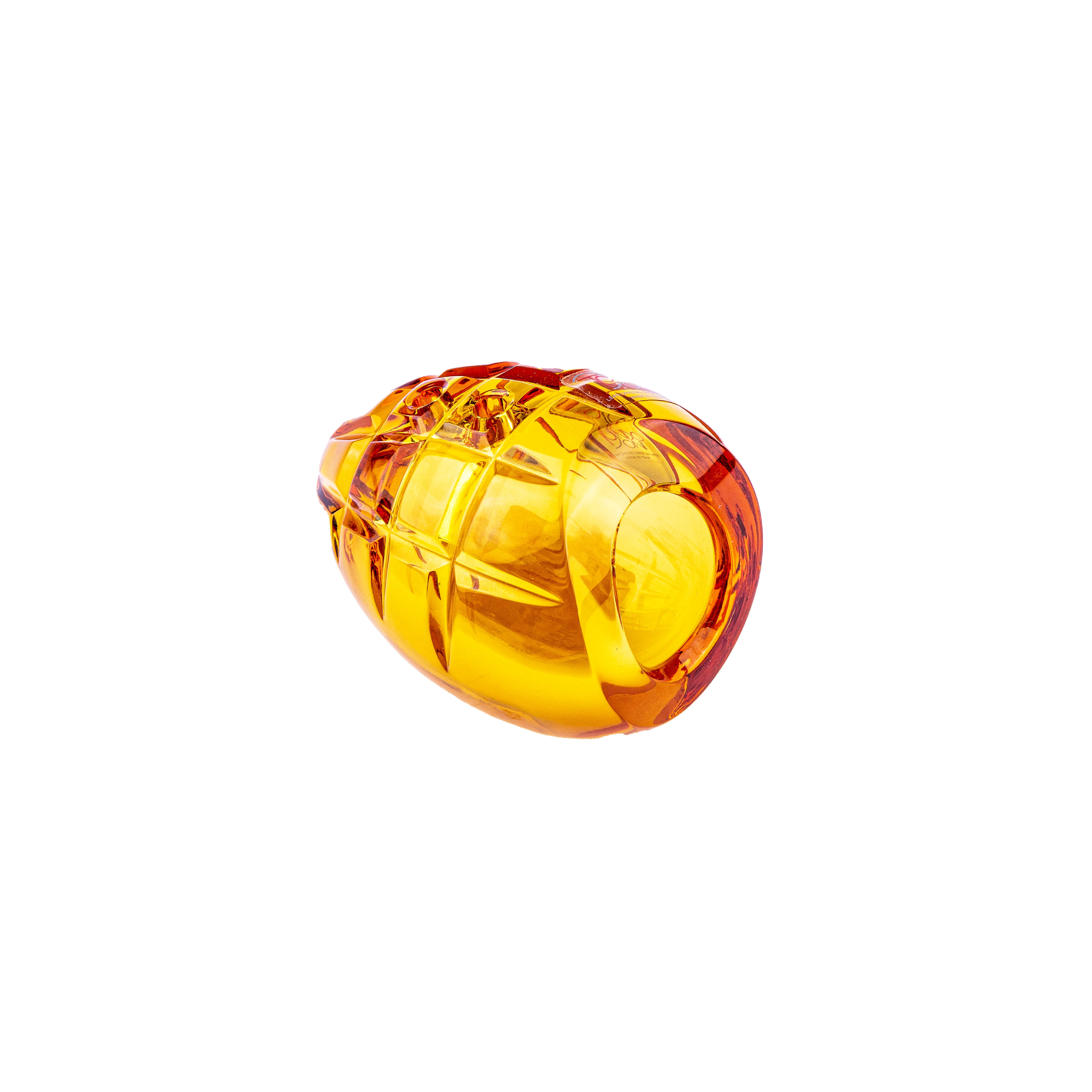 منفضة سيجار مصنوعة من الكريستال الشفاف من ماريو تشوني. صغيرة الحجم