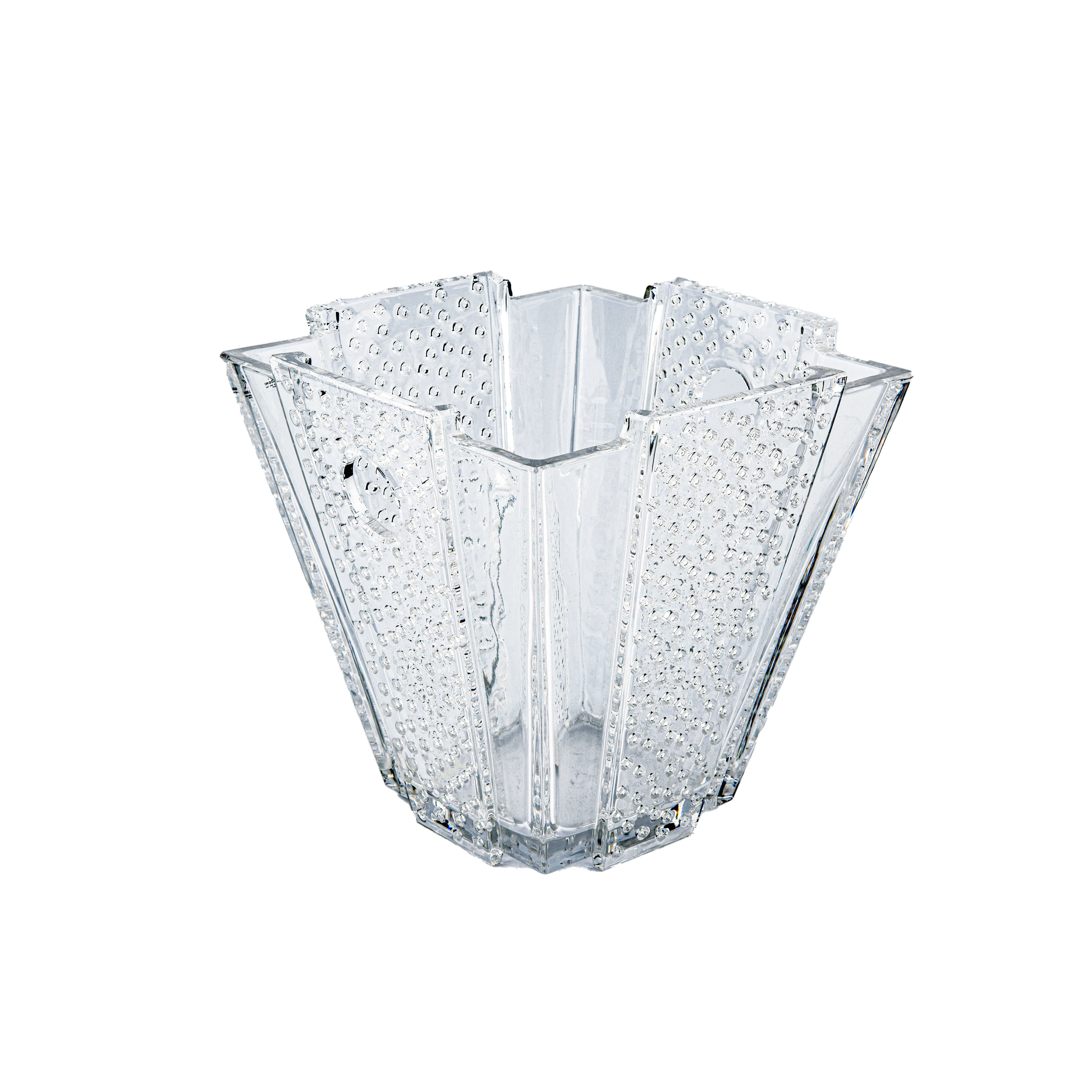 Mario Cioni. Transparent Crystal Ice Bucket. Large Size