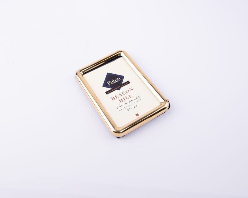 Fetco Frames. Gold Metal Picture Frame. Small Size.