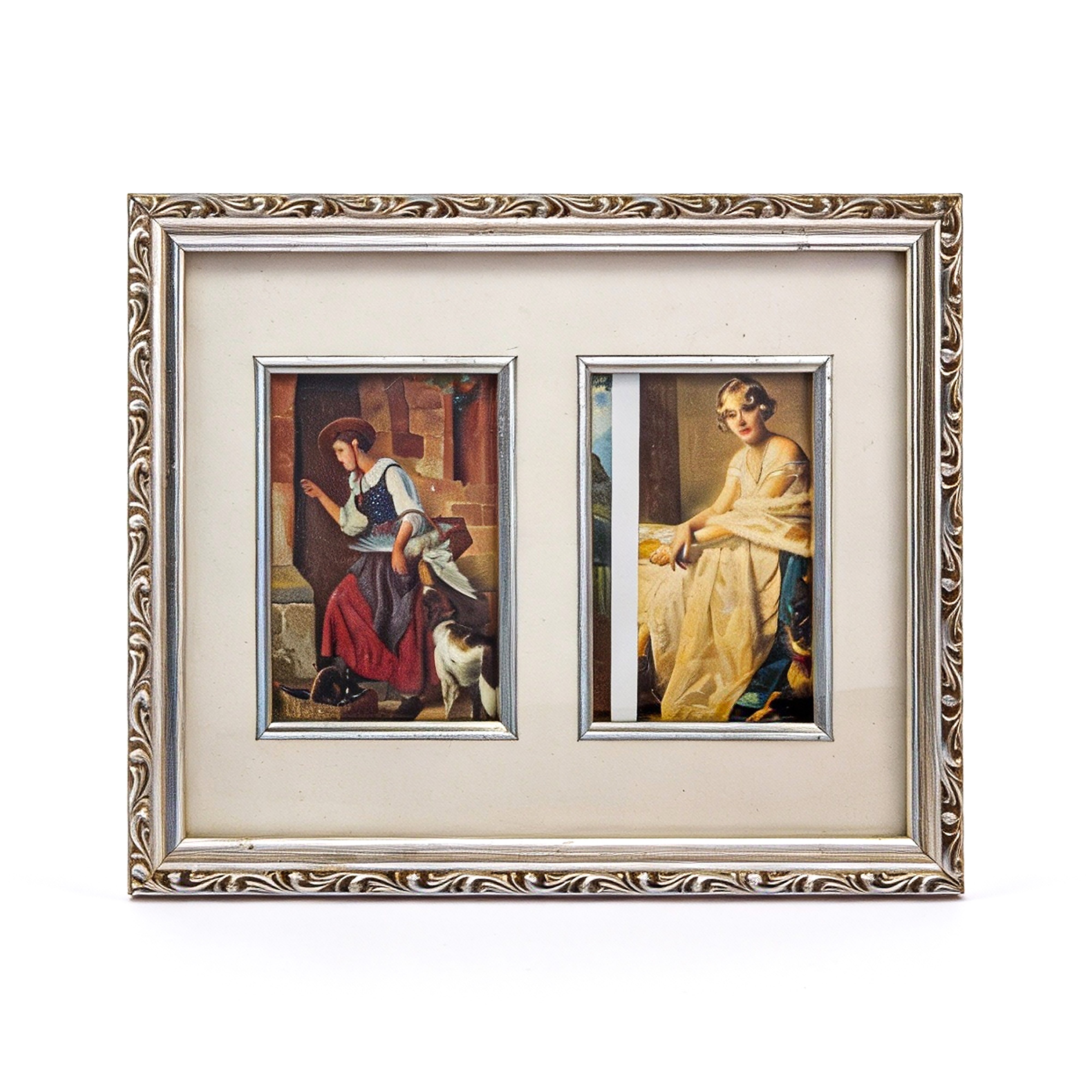 Fetco Frames. Silver Double Slot Frame. Large Size