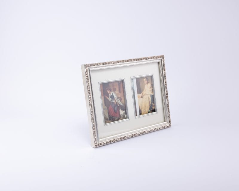 Fetco Frames. Silver Double Slot Frame. Large Size