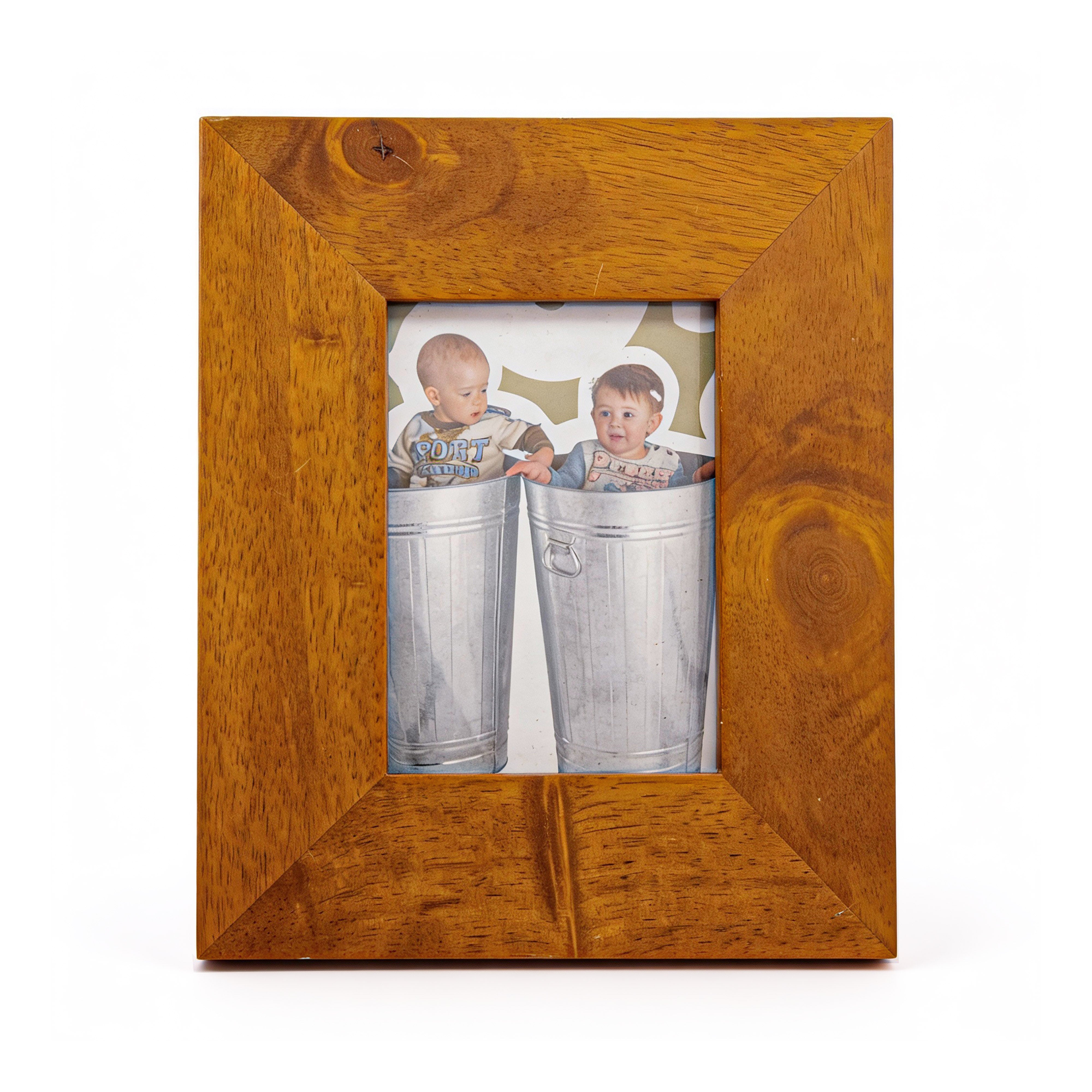 Fetco Frames. Light Brown Wooden Picture Frame. Large Size