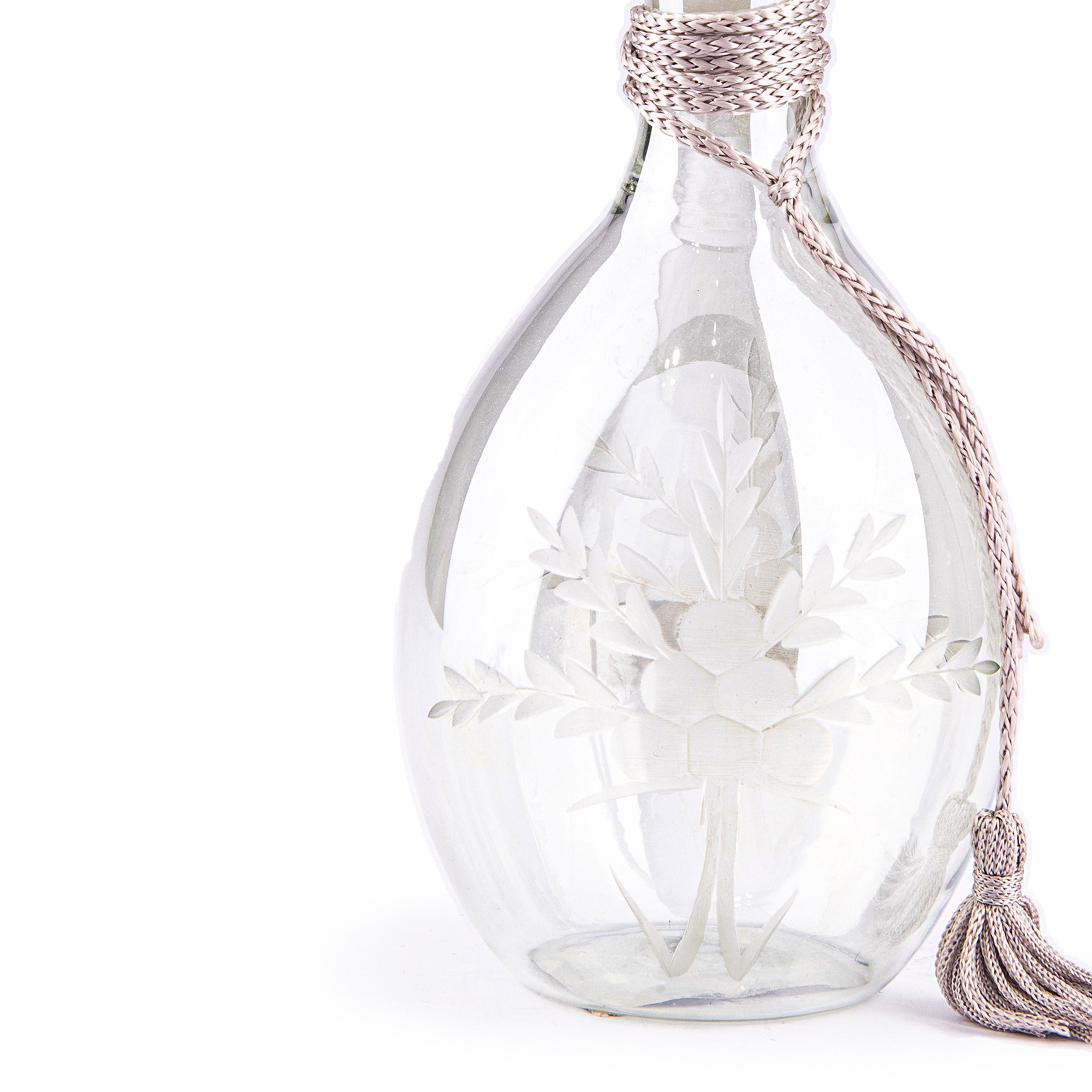 Home Essentials & Beyond. Celini Etched Glass Perfume Bottle. 300 ML