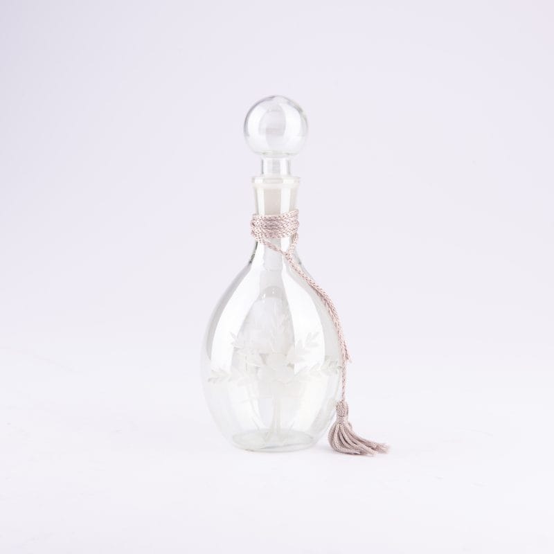 Home Essentials & Beyond. Celini Etched Glass Perfume Bottle. 300 ML