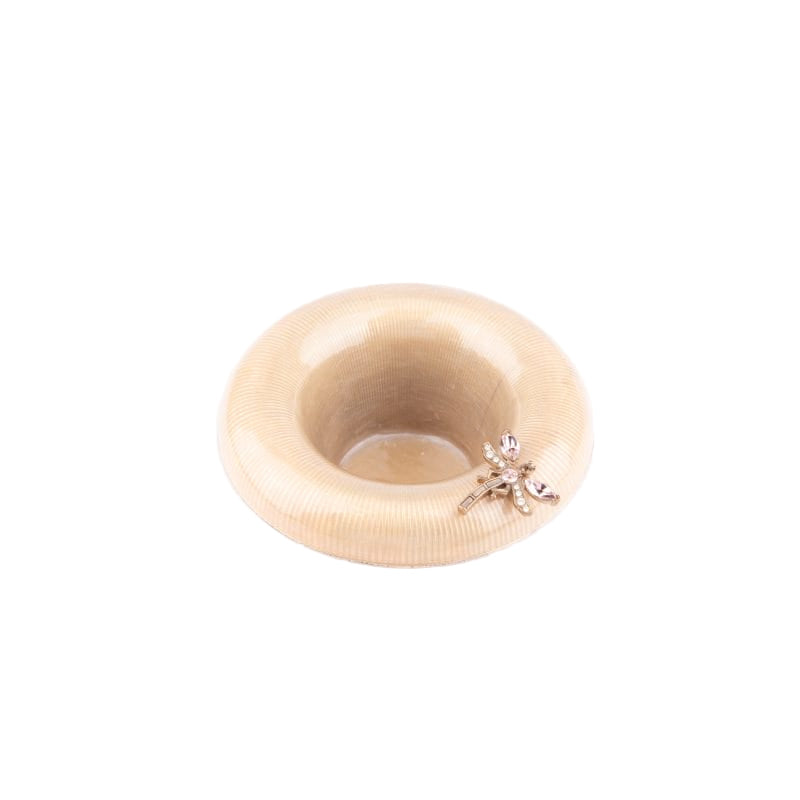 Jay Strongwater. Dragonfly On Trumpet Candle Holder Studded with Swarovski