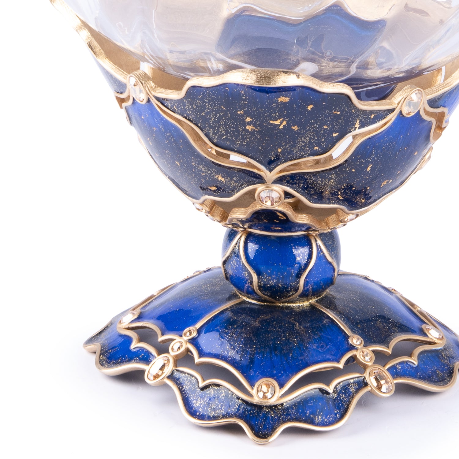 Jay Strongwater. Beau Pedestal Bowl Studded with Swarovski