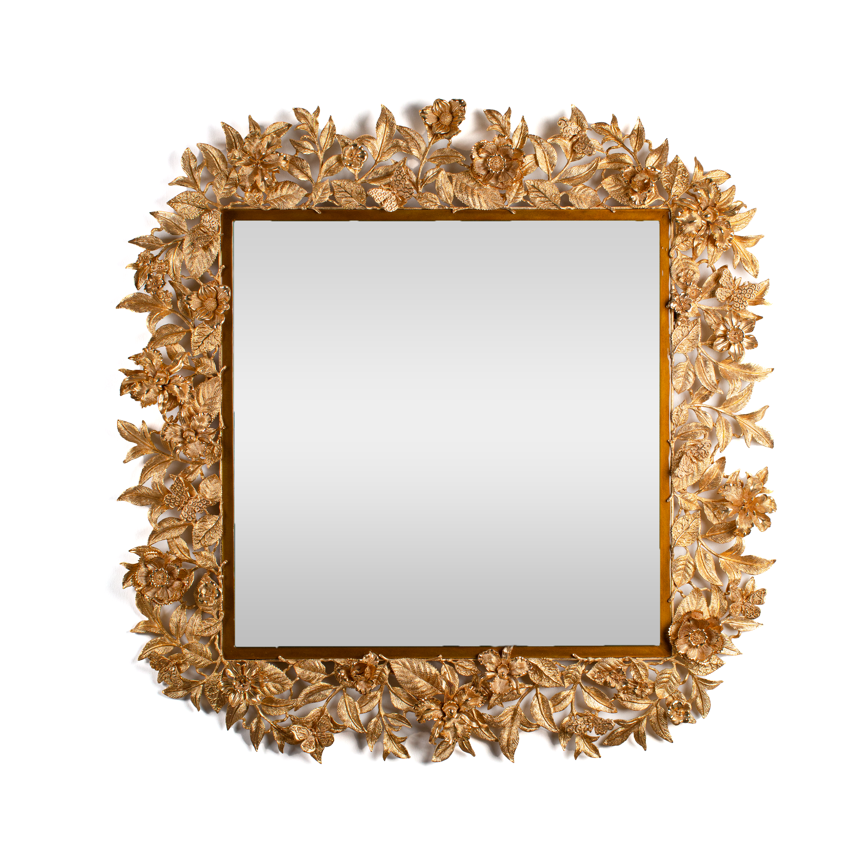 Jay Strongwater. Flora and Fauna Wall Mirror (Limited Edition).
