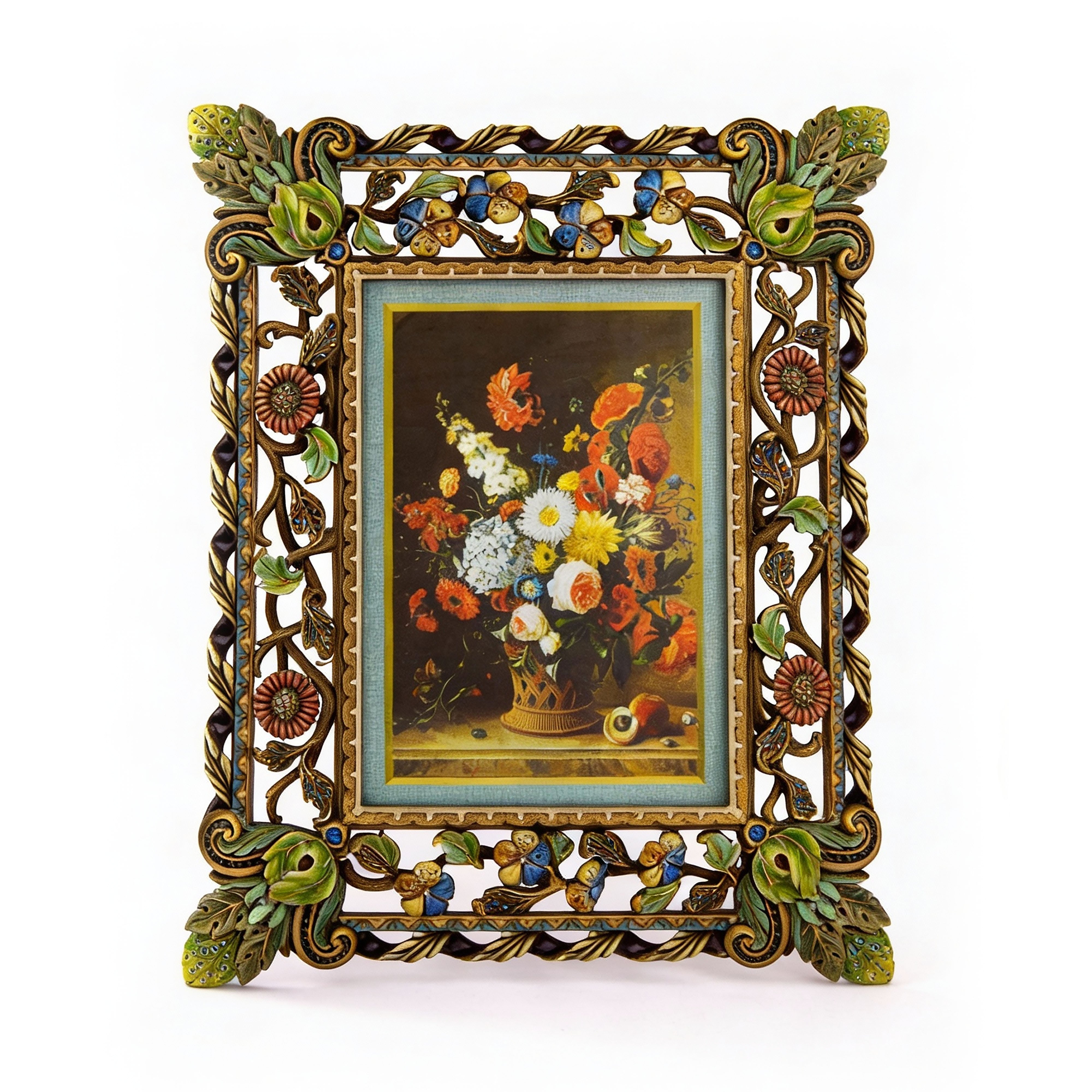 Jay Strongwater. Square Photo Frame Studded with Swarovski