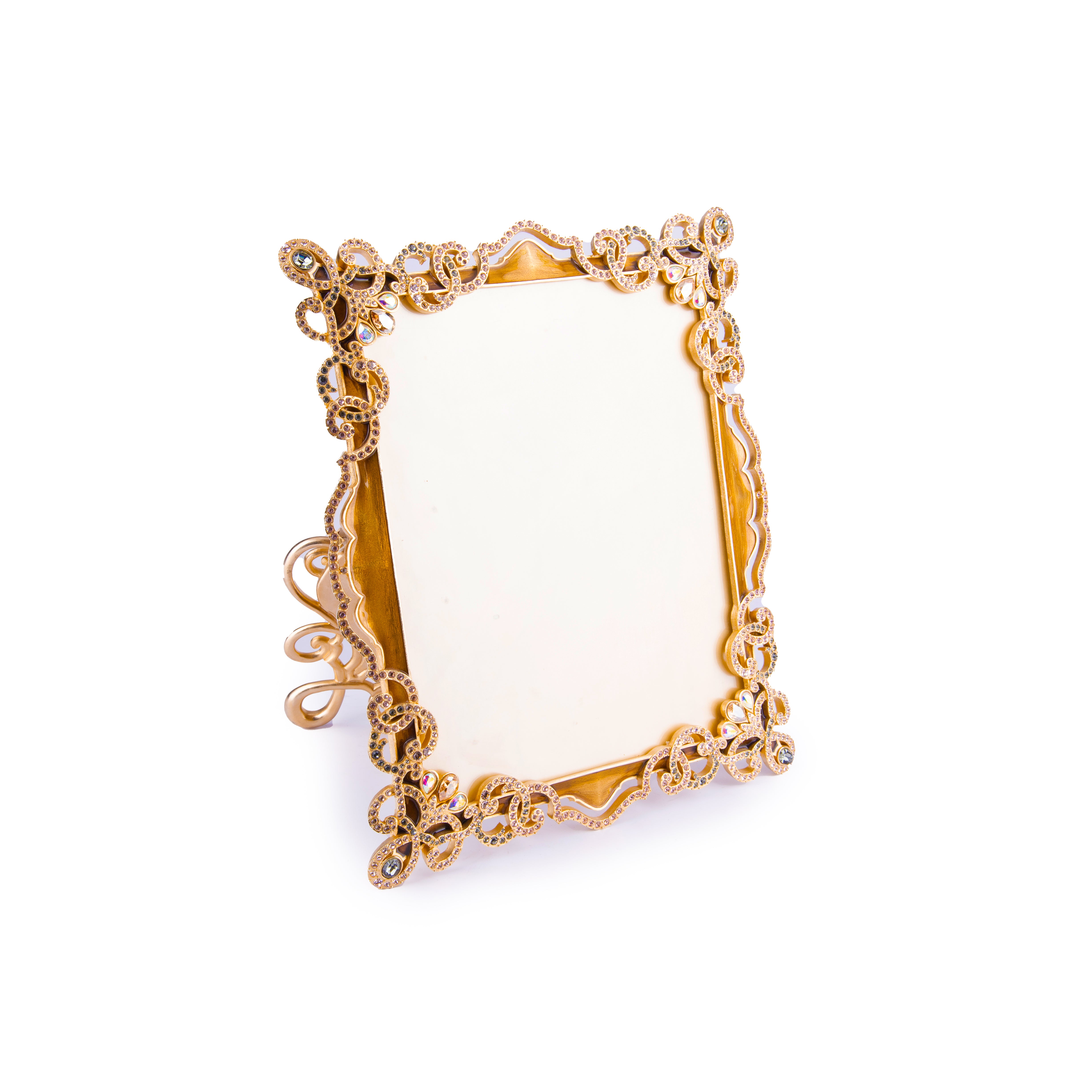 Jay Strongwater. Square Photo Frame Studded with Swarovski