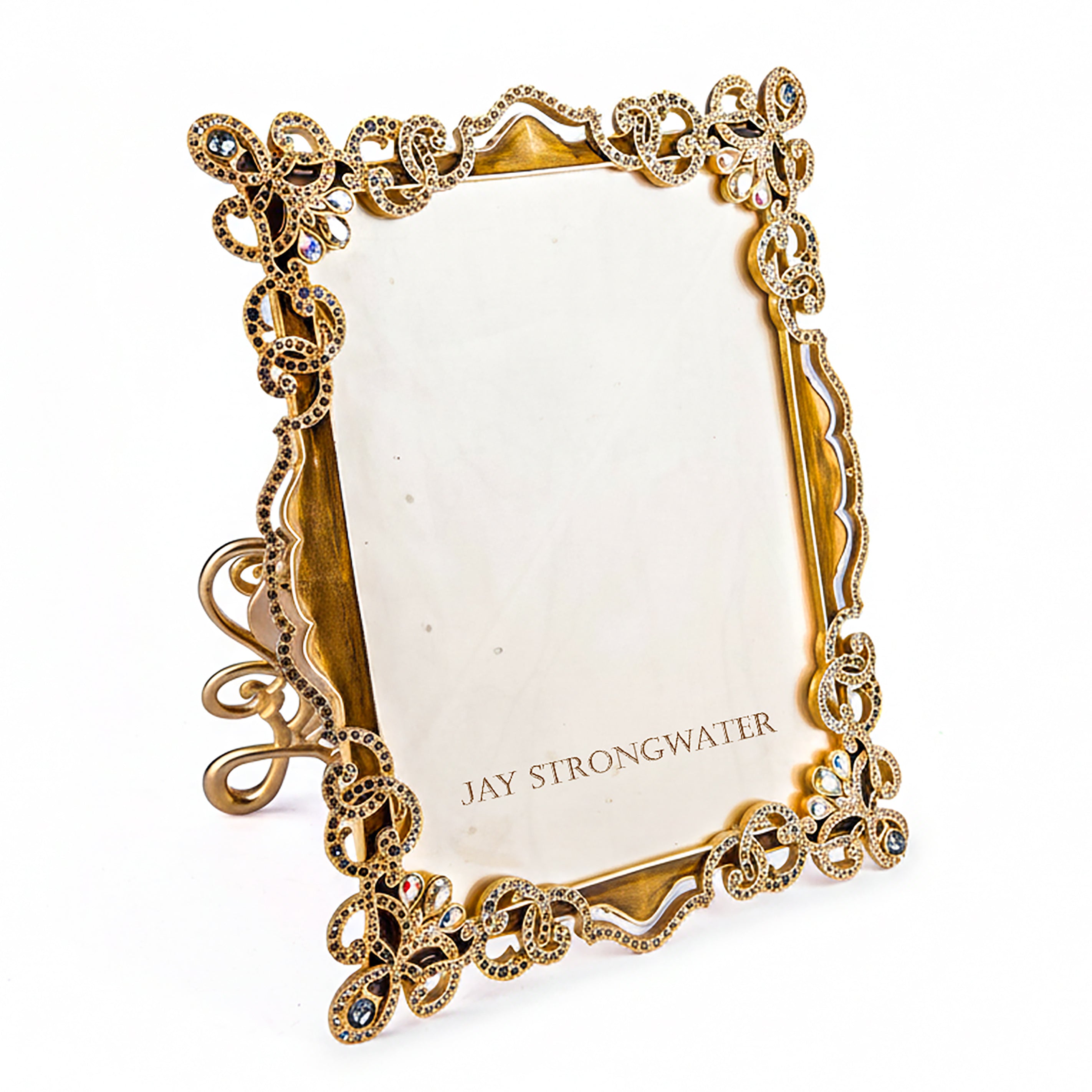 Jay Strongwater. Square Photo Frame Studded with Swarovski