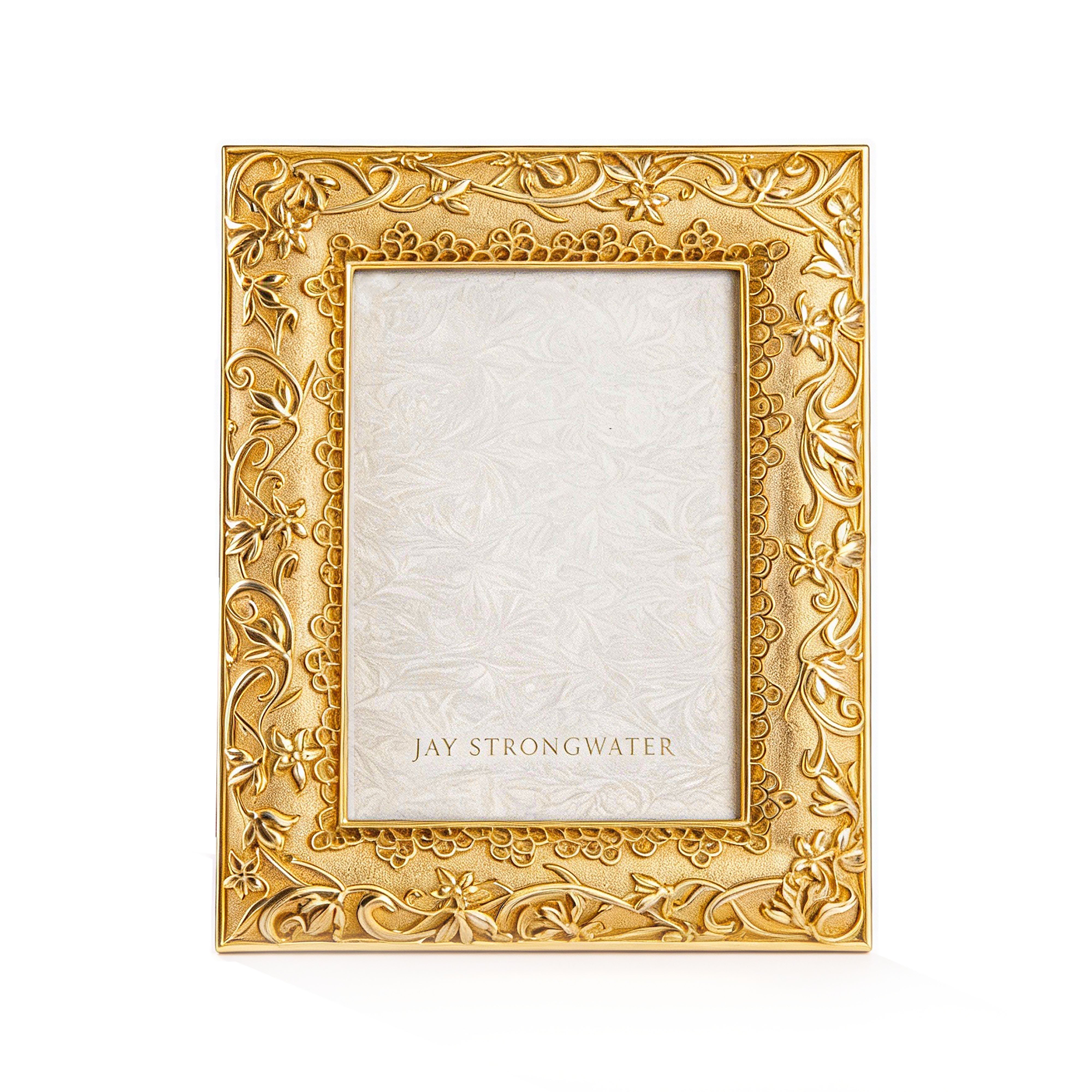 Jay Strongwater. Viola Flower Picture Frame.