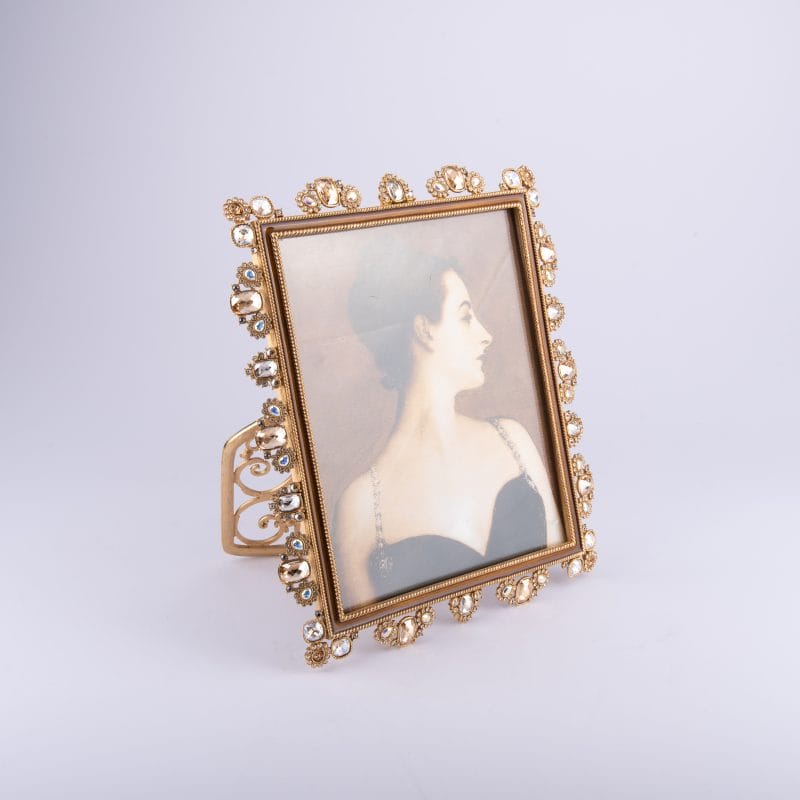 Jay Strongwater. Square Photo Frame Studded with Swarovski