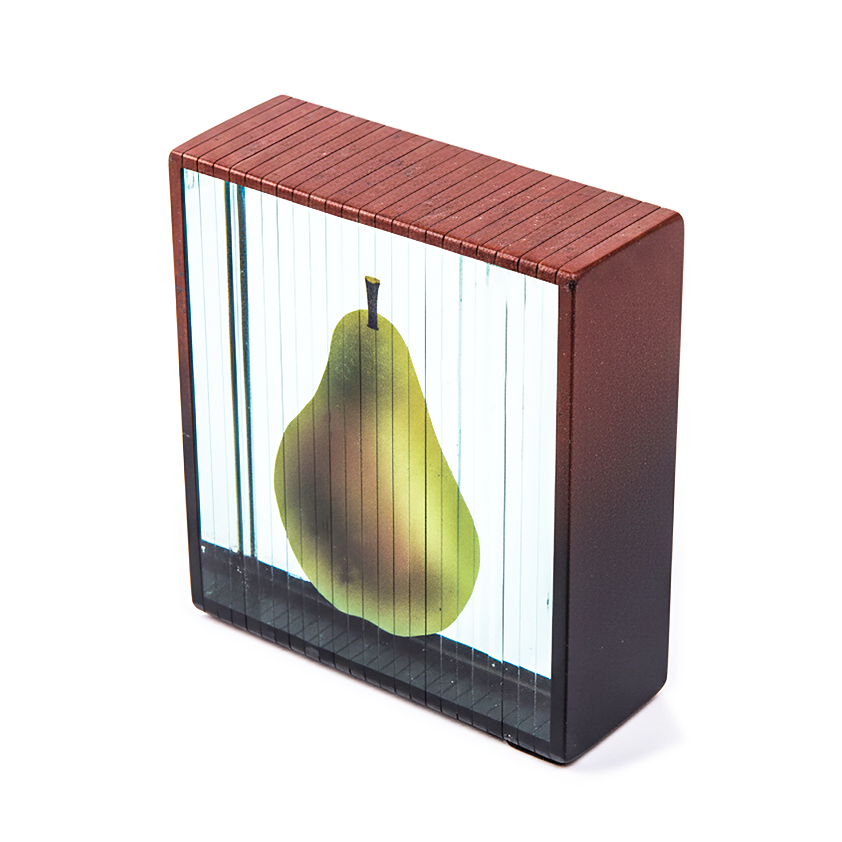 Mary Kay Simoni. Glass Figurine Designed with 3D Pear. Small Size