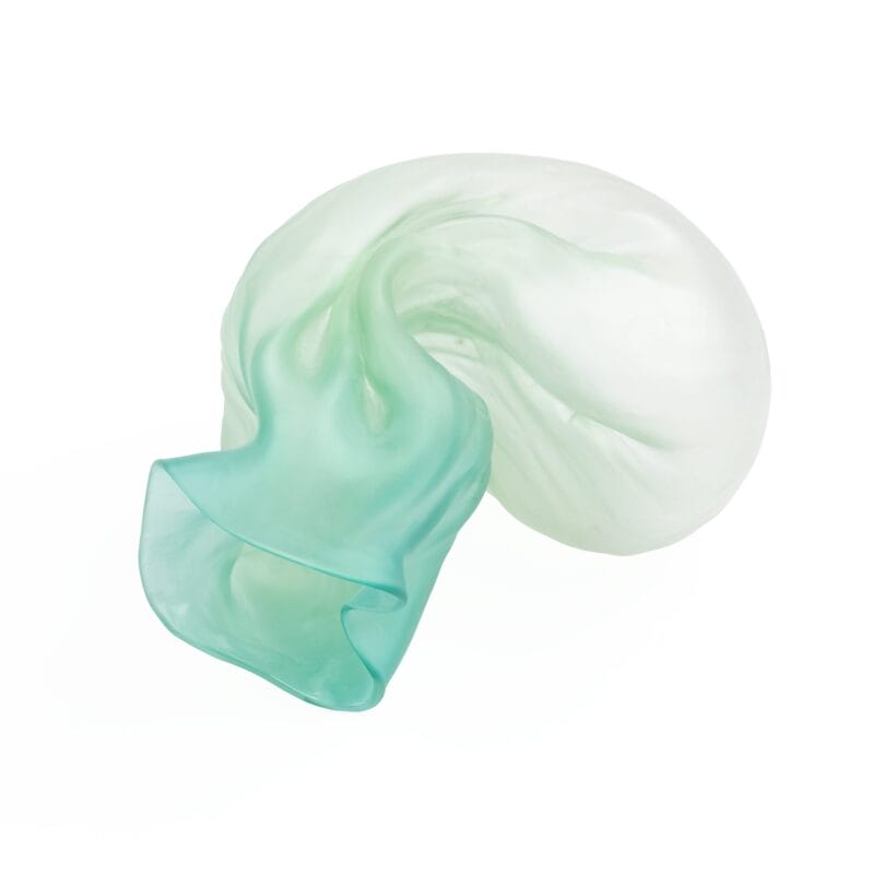 Nikolas Weinstein Studios. Green Abstract Art Glass Sculpture. Medium Size