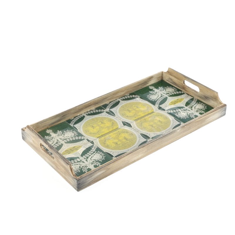 Pulvermacher Designs. Handmade Blue Divan Glass Tray