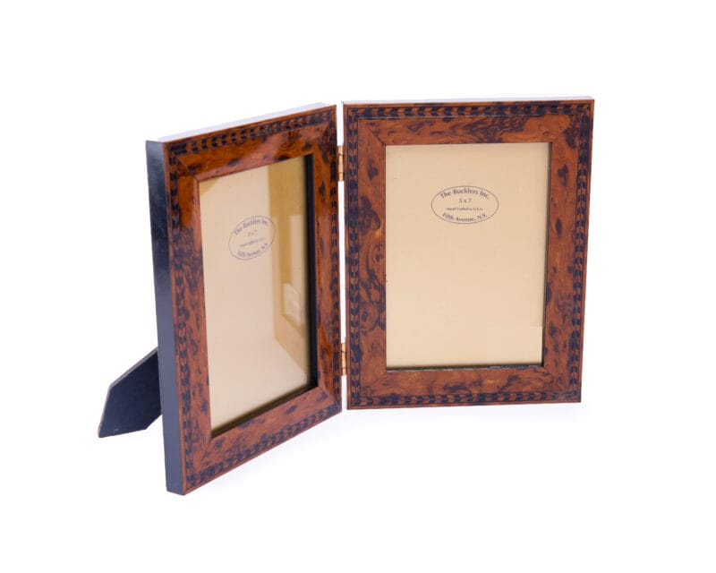 The Bucklers Fifth Avenue. Brown Dual Picture Frame. Medium Size