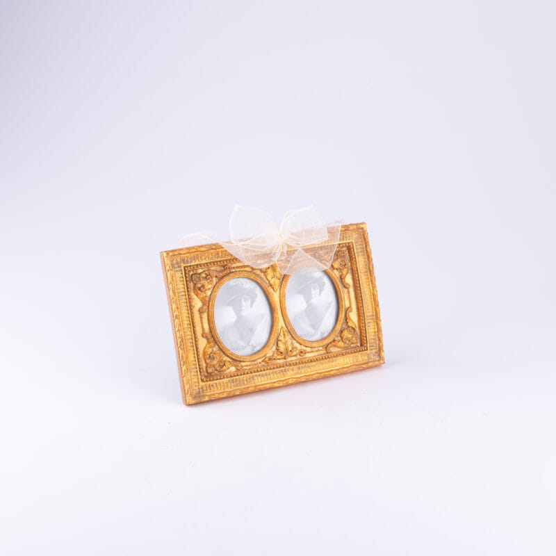 The Bucklers Fifth Avenue. Gold Dual Picture Frame. Small Size