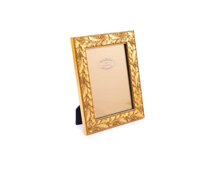 The Bucklers Fifth Avenue. Gold Picture Frame with Leaf Design. Medium Size