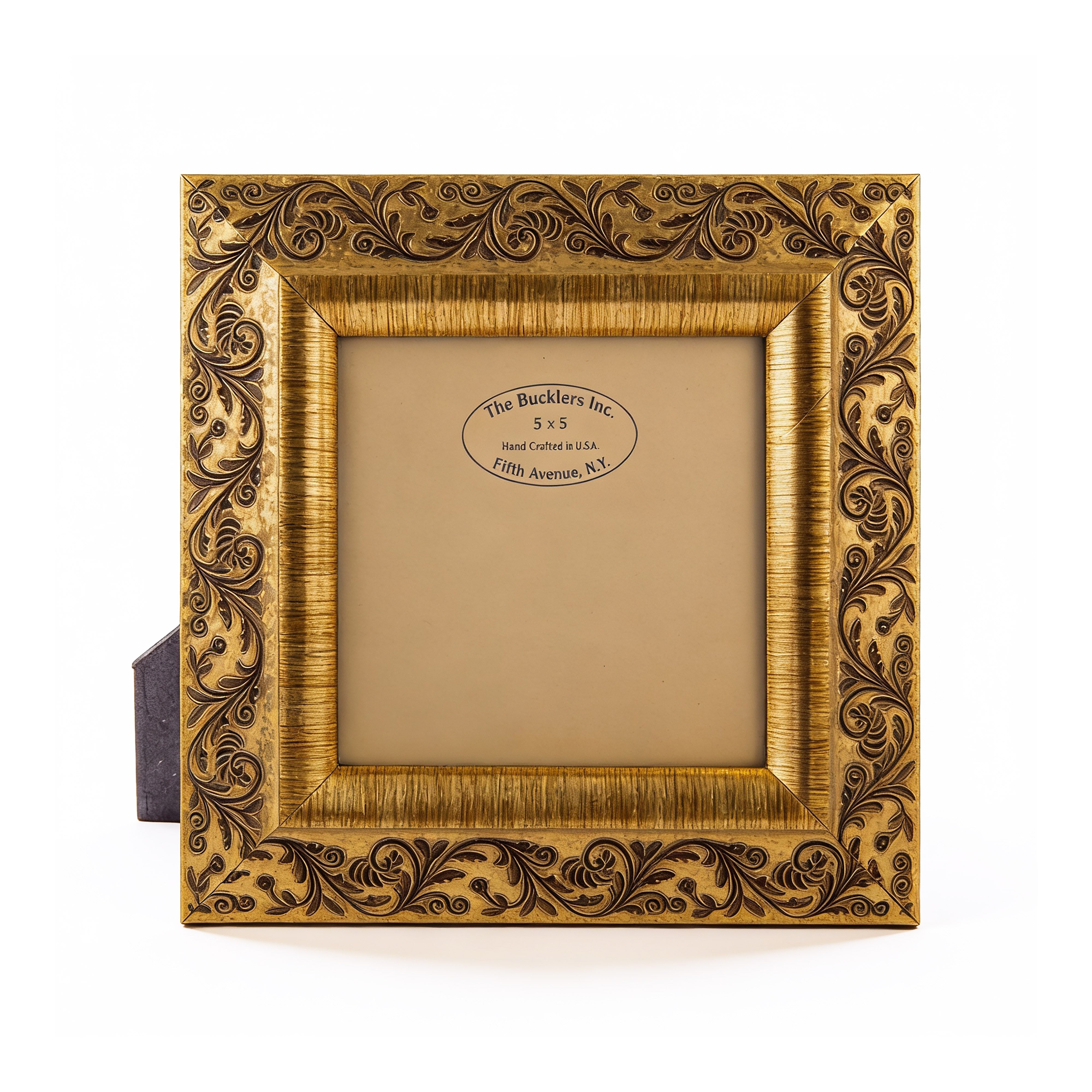 The Bucklers Fifth Avenue. Gold Square Picture Frame. Large Size