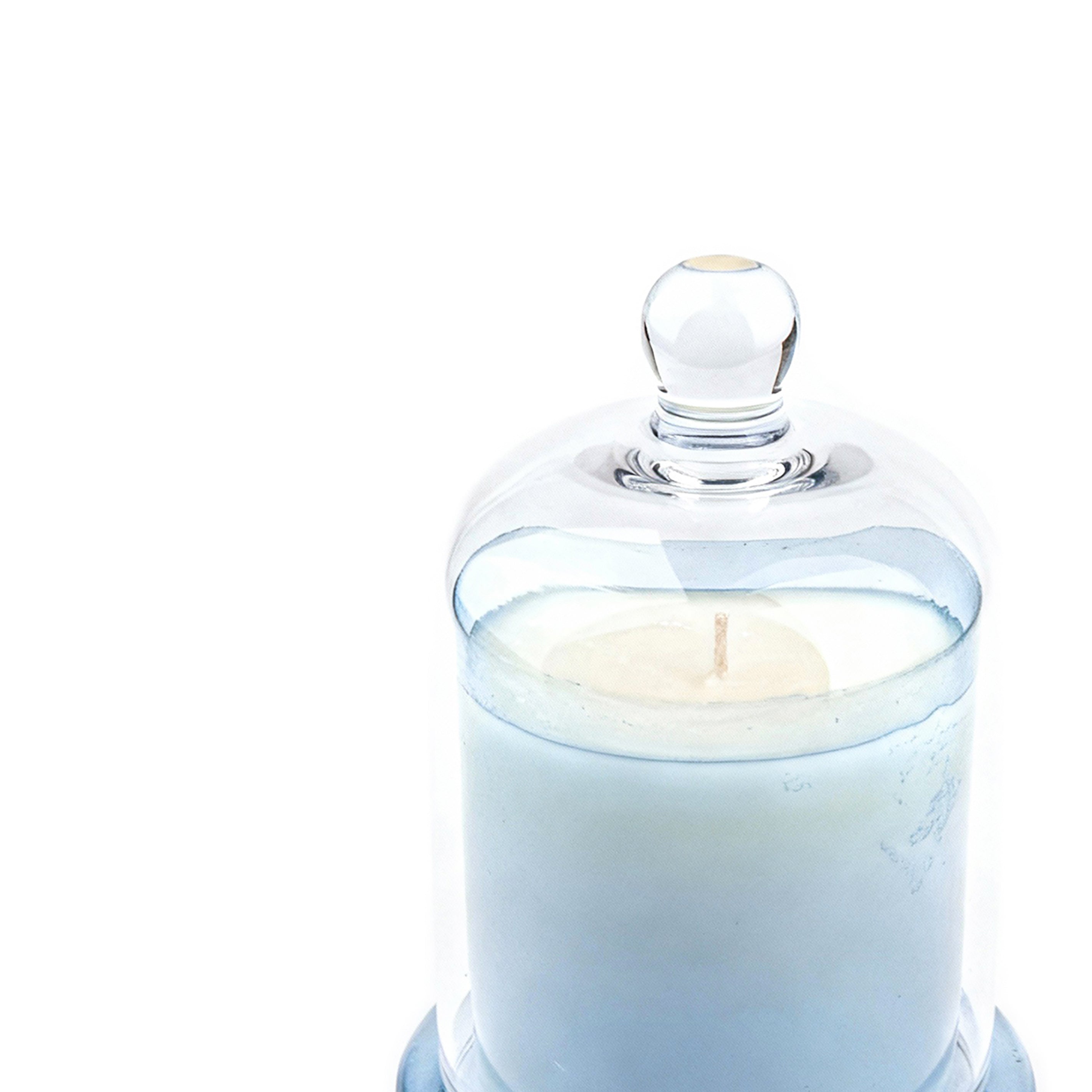 Zodax. Blue Candle Jar with Lid. Small Size