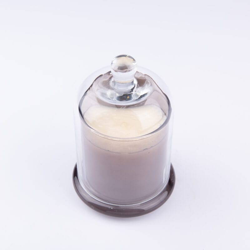 Zodax. Grey Candle Jar with Lid. Small Size